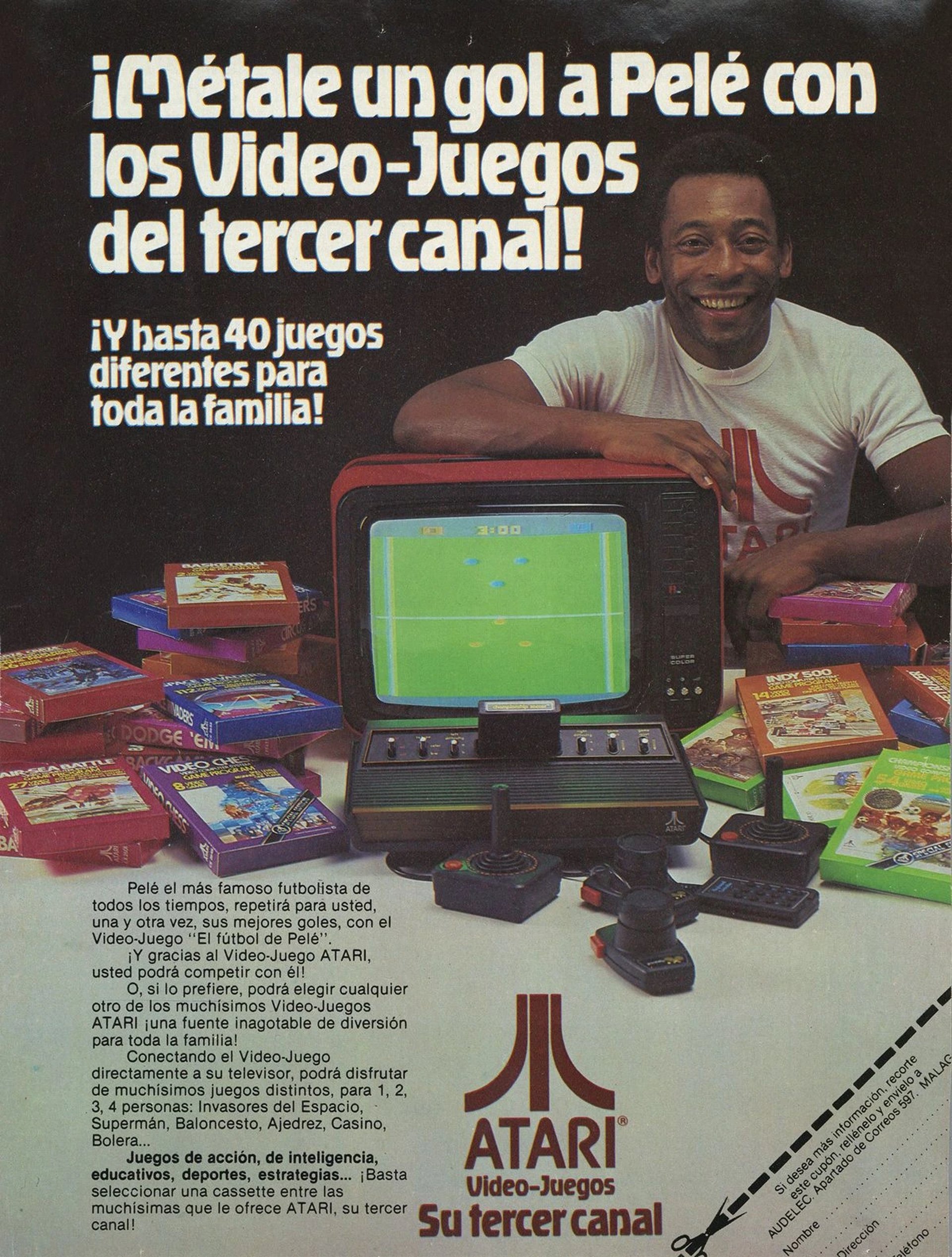 Atari 2600 games - Pelé ad