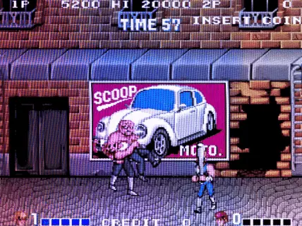 Beat 'em up games (Double Dragon Arcade).