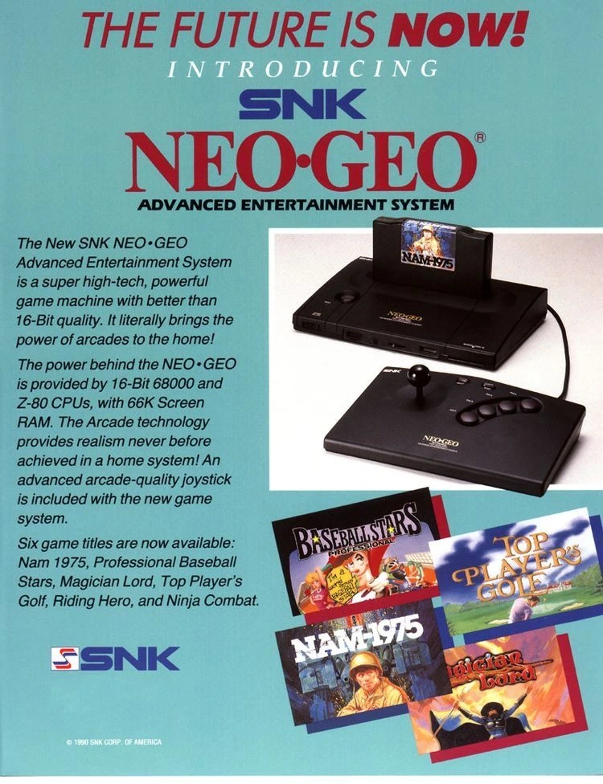 SNK Neo Geo games ad