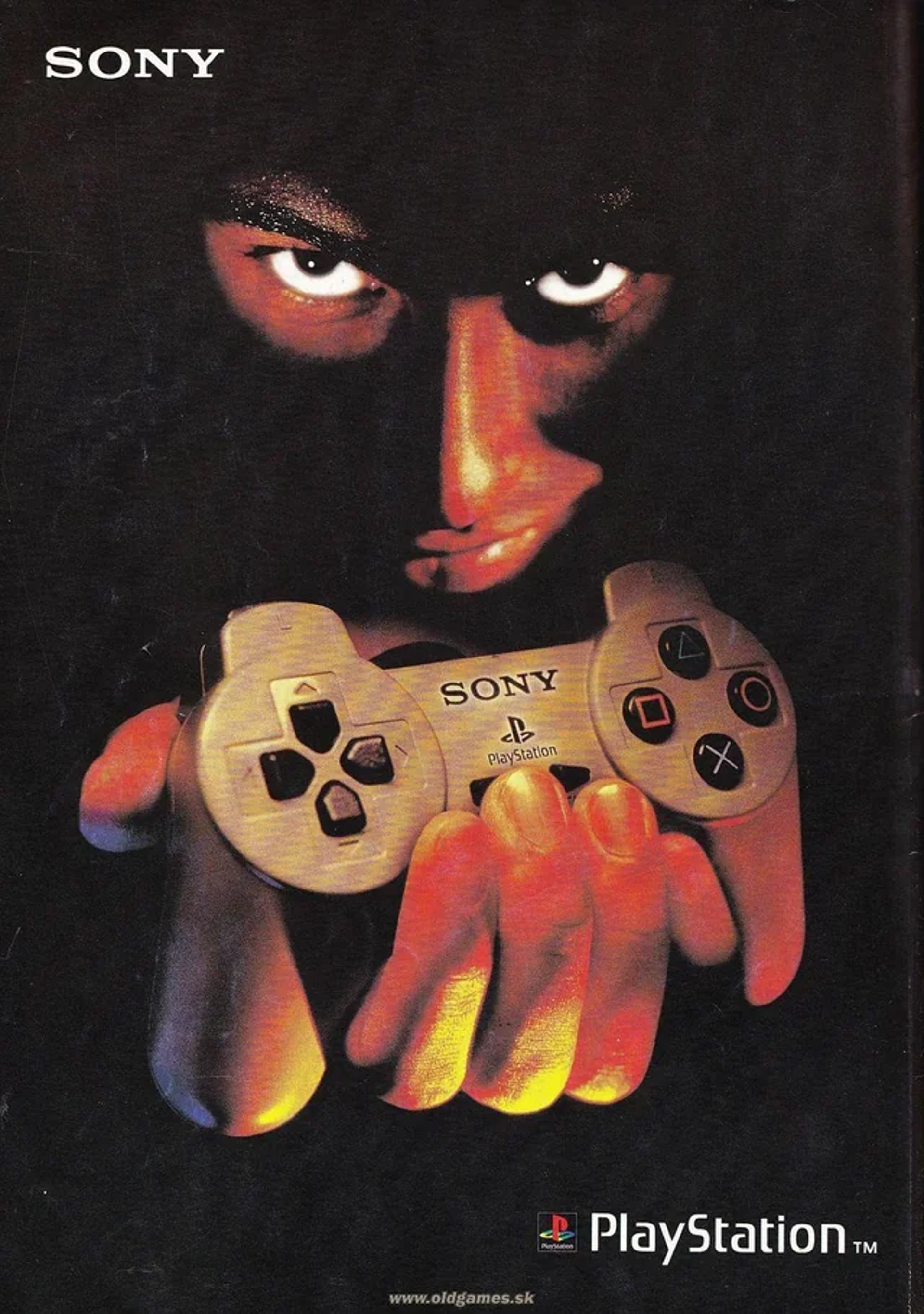 Playstation 1 games (PS1 ad).