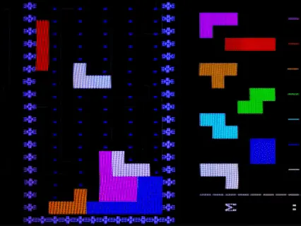 Puzzle games (Tetris MS-DOS).