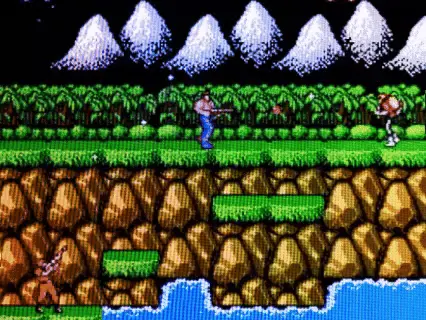 Run-and-gun games (Contra NES).