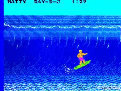 Sports games (California games surfing, SEGA Master System).