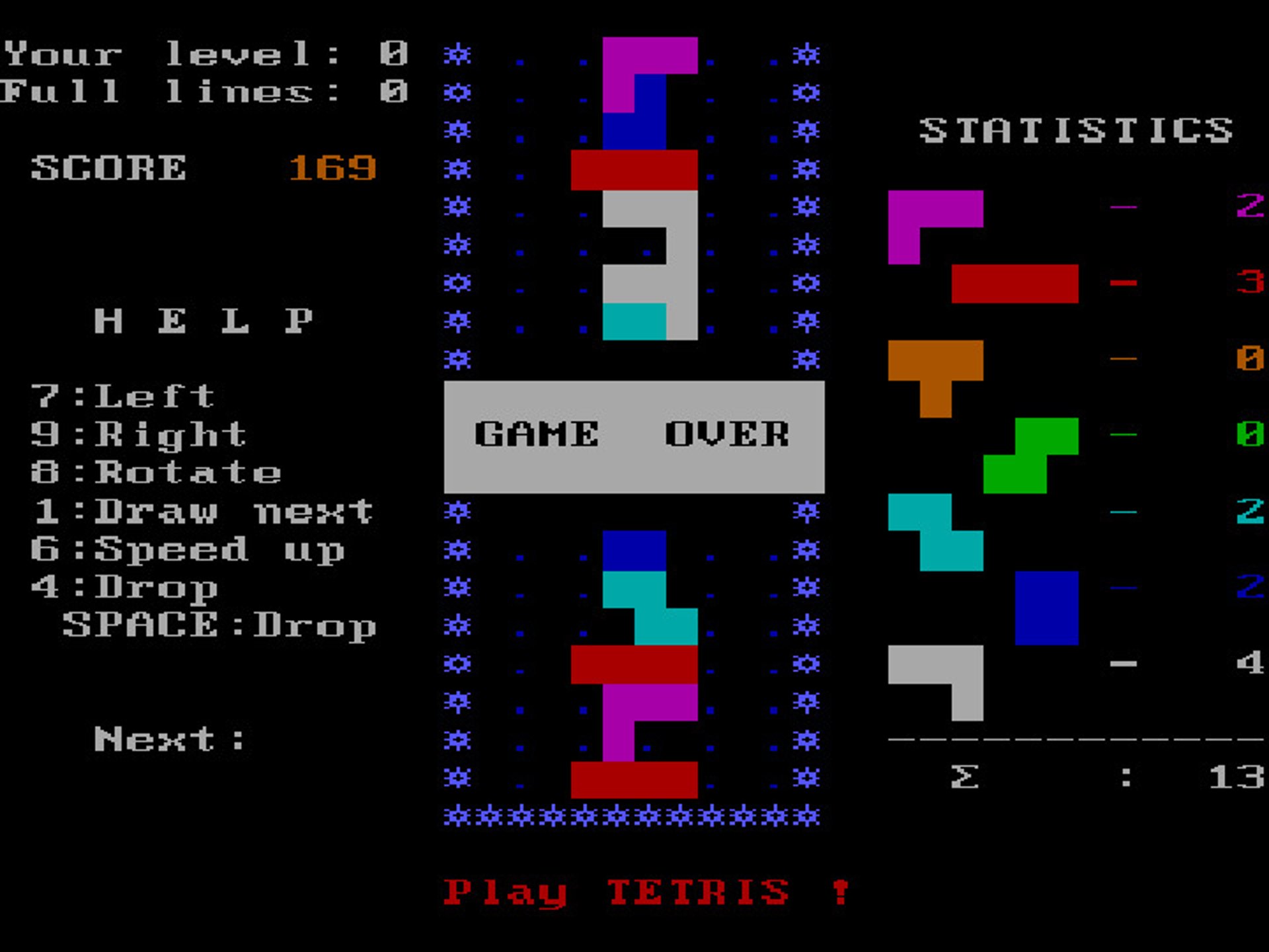 Puzzle games (Tetris).