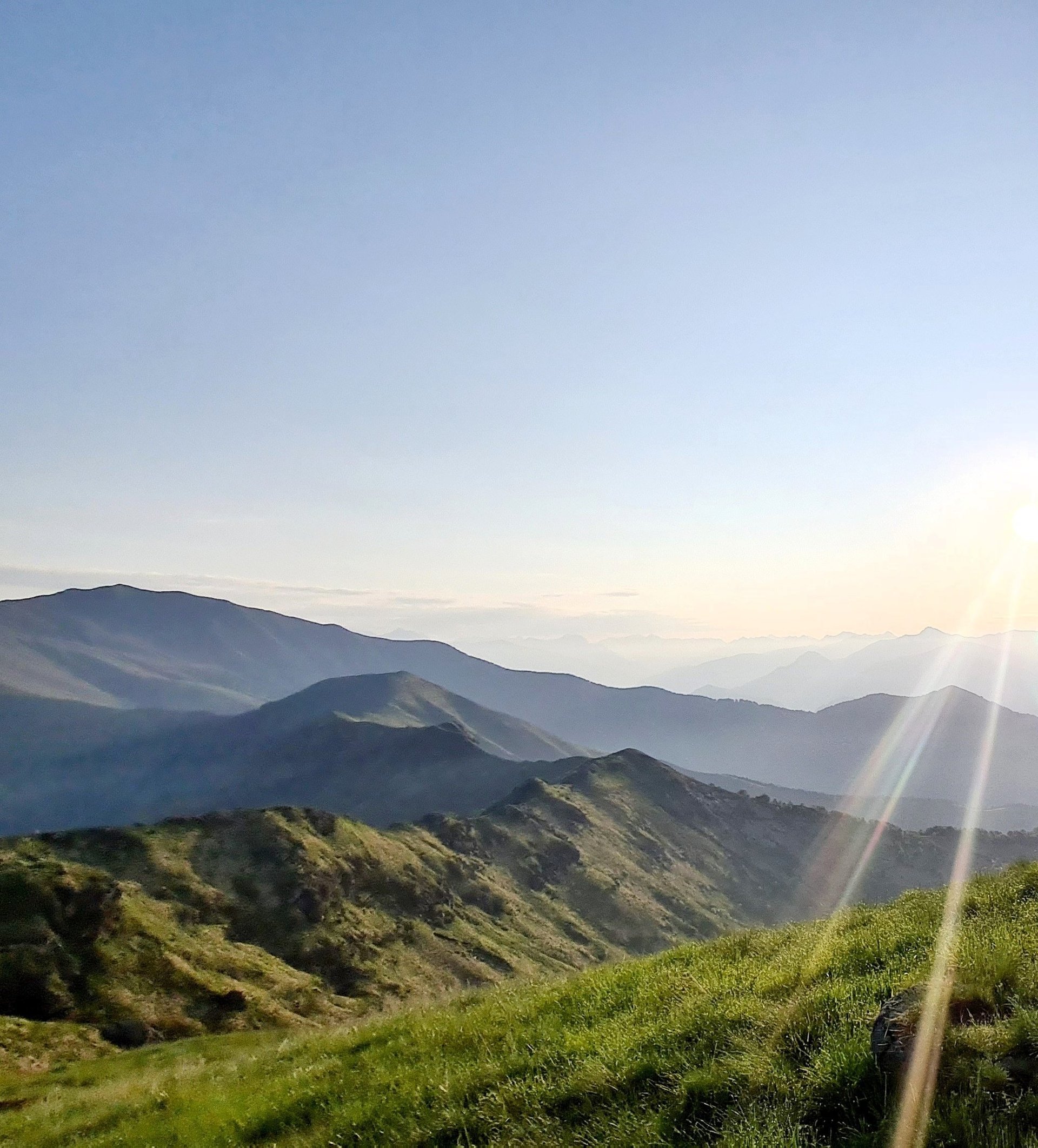 mountain range under blue sky