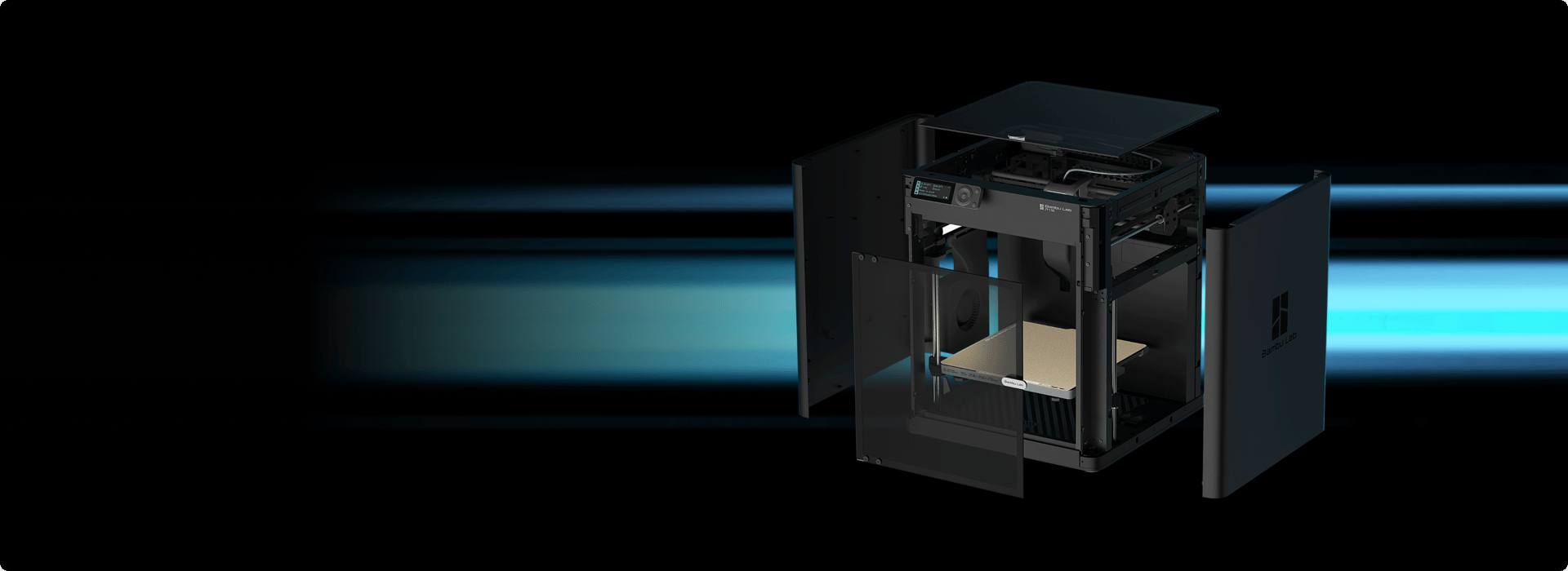 person near 3D printer