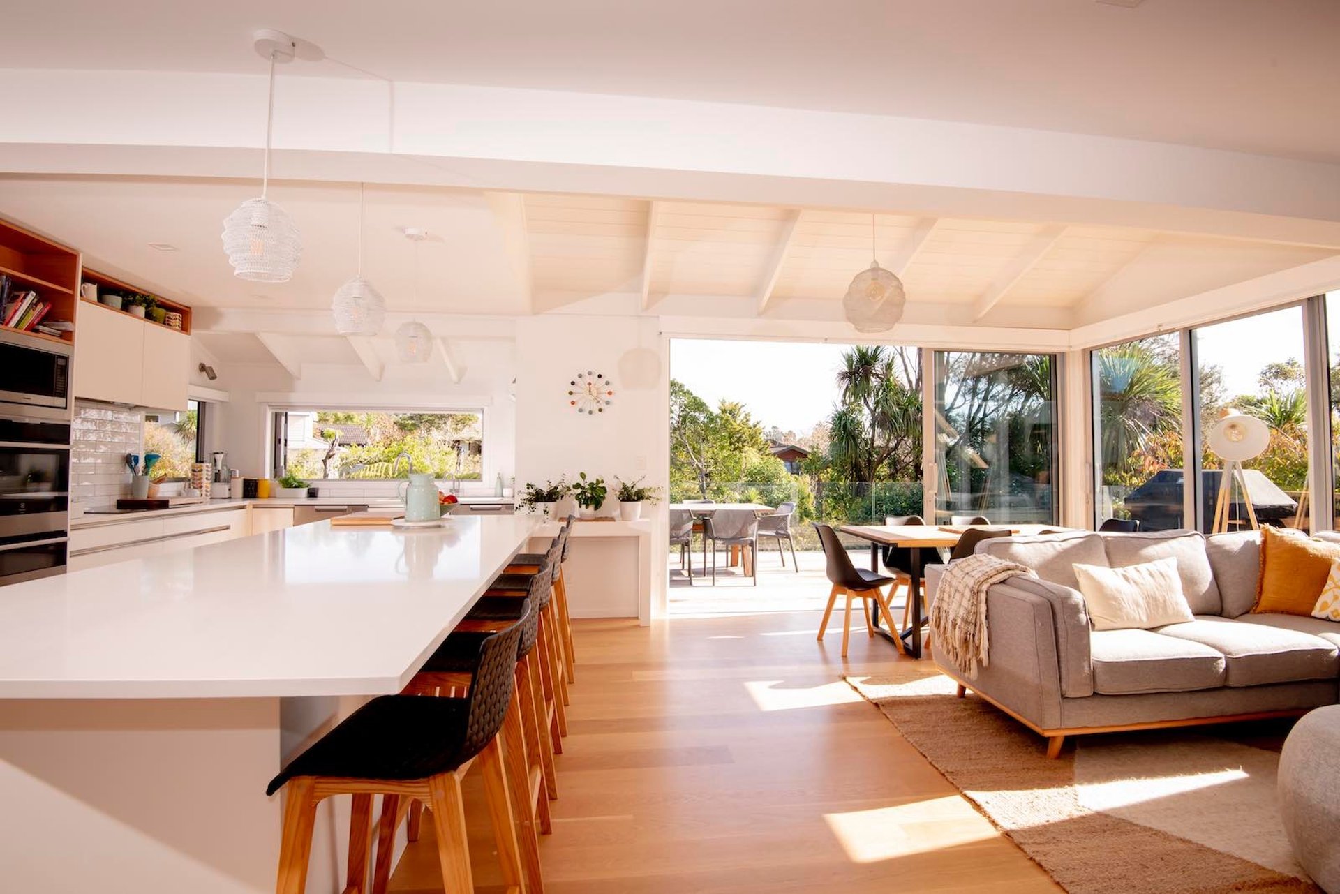 open plan living - renovated home