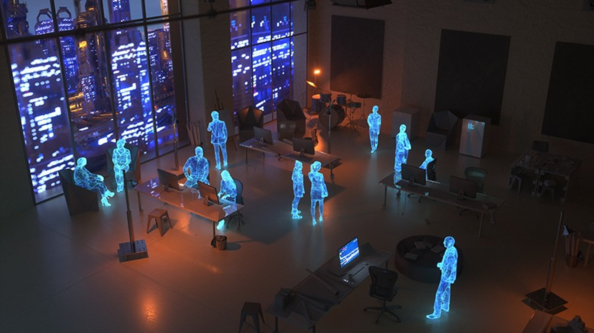 gray computer monitor