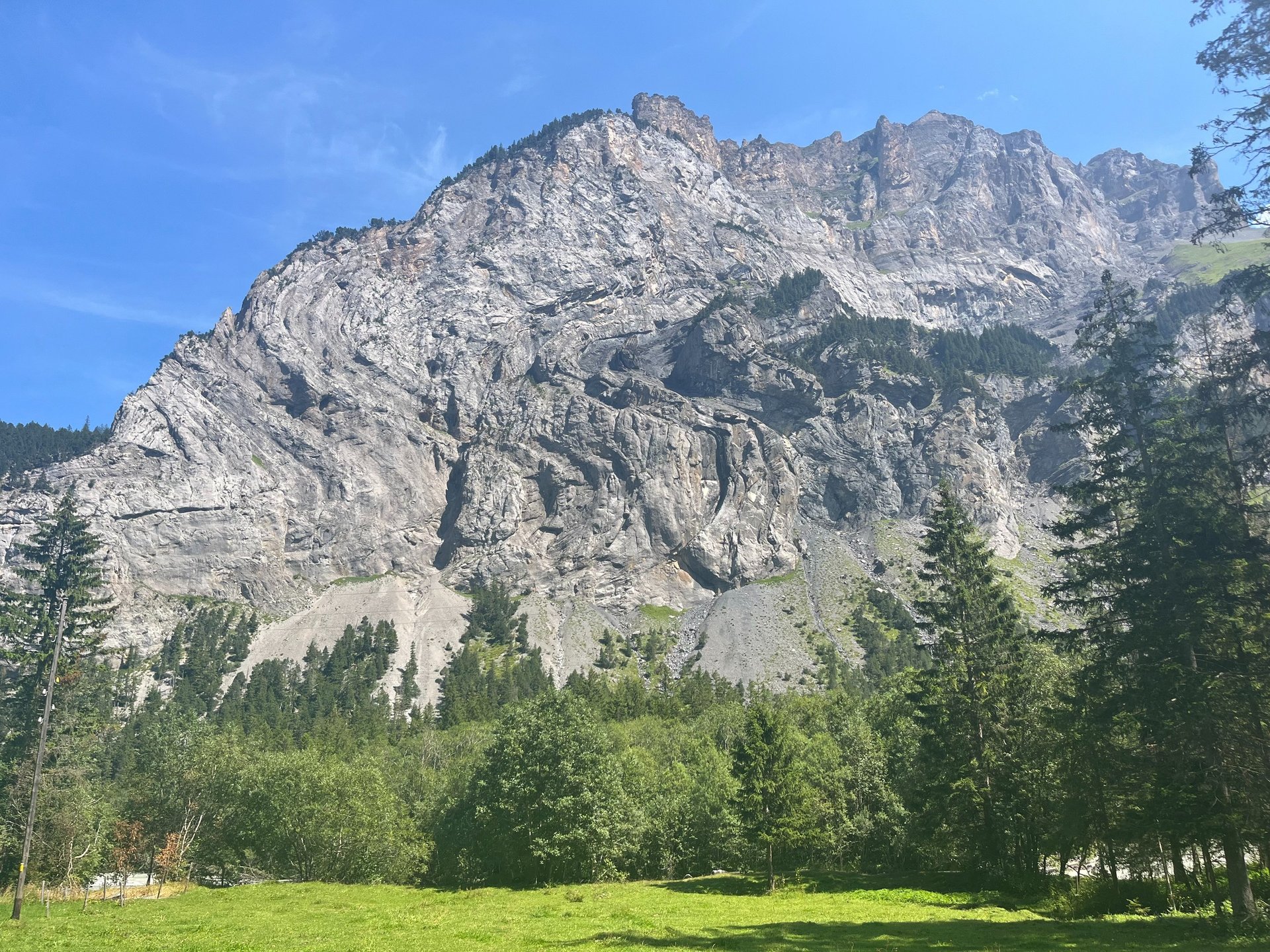 Nappes on display in the Gasterntal