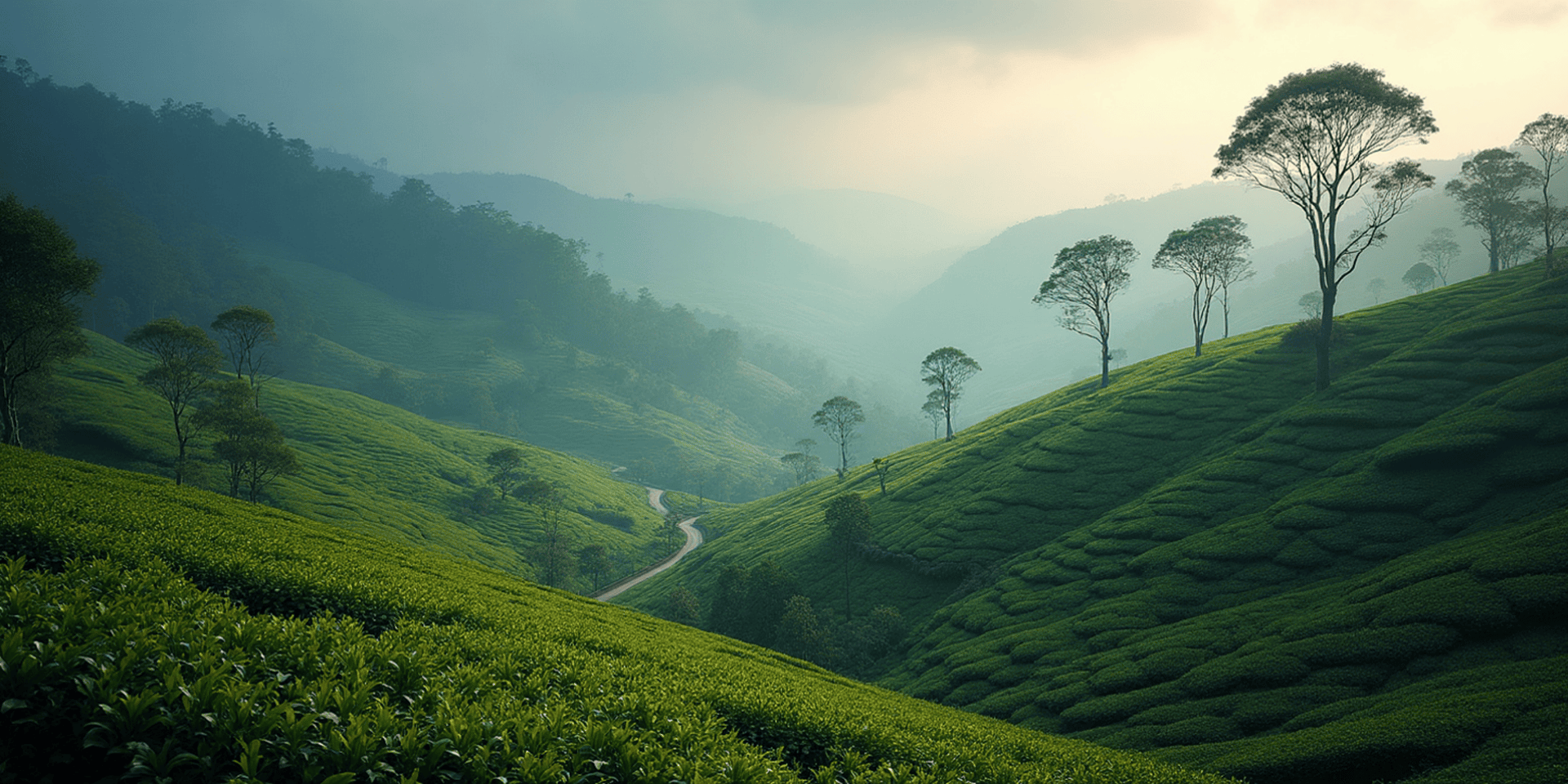 woman walking in forest with child