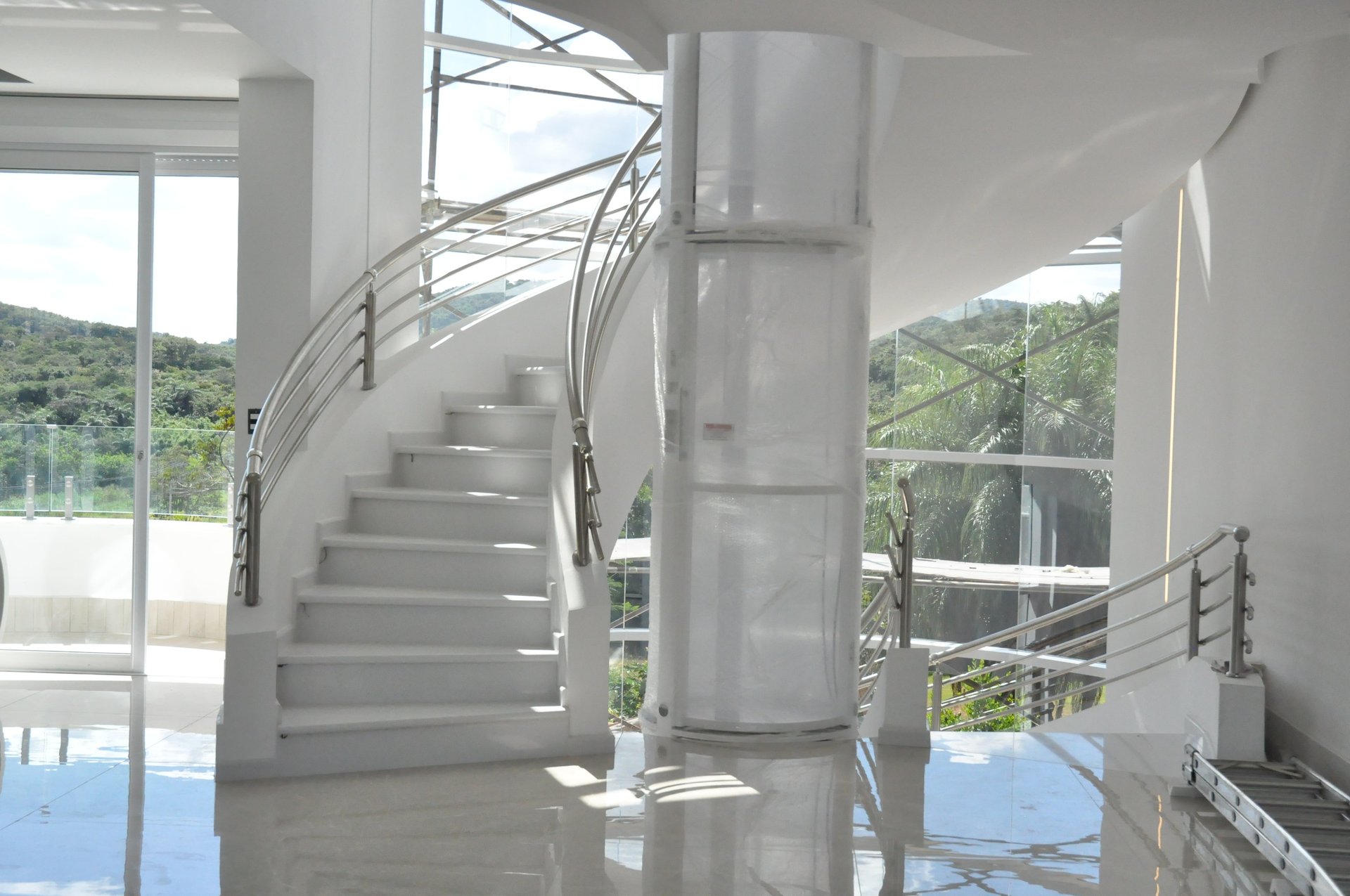 woman wearing yellow long-sleeved dress under white clouds and blue sky during daytime