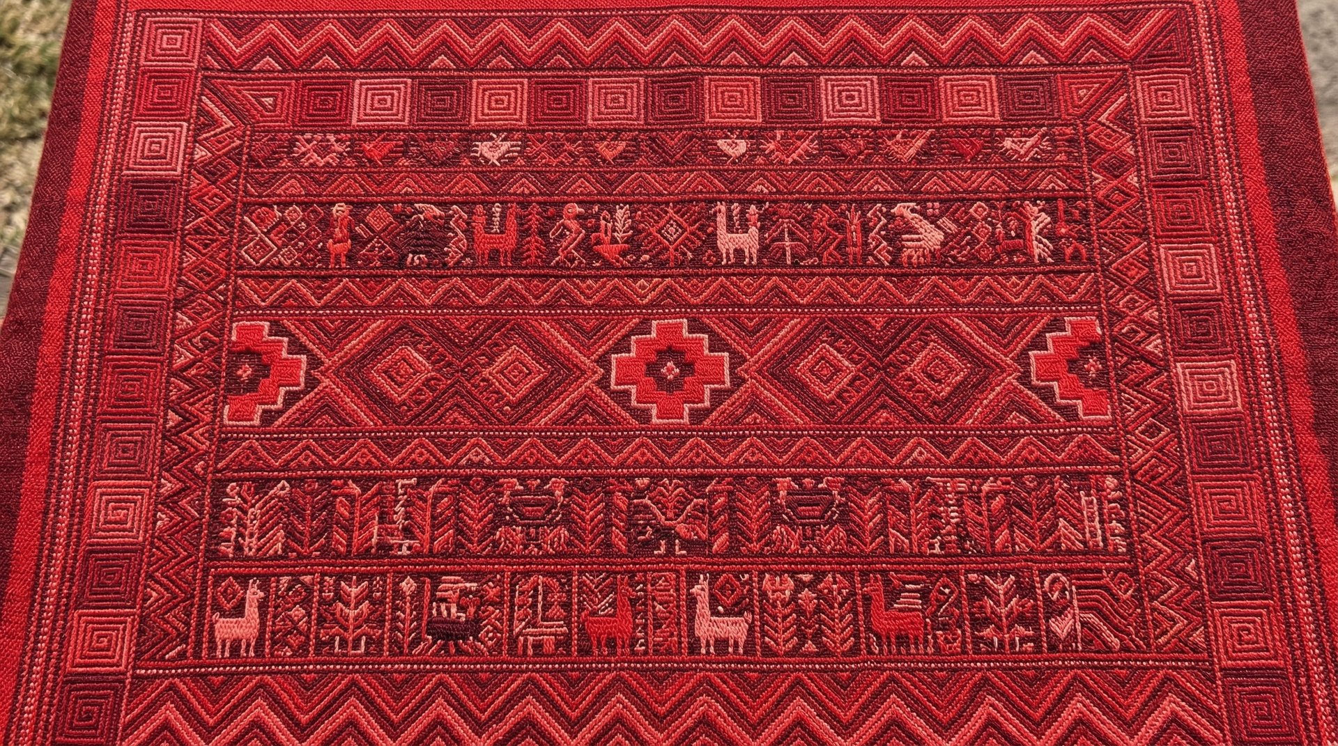 an abstract photo of a curved building with a blue sky in the background