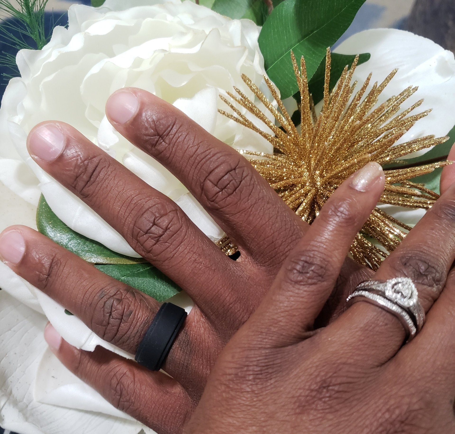 man and woman kissing