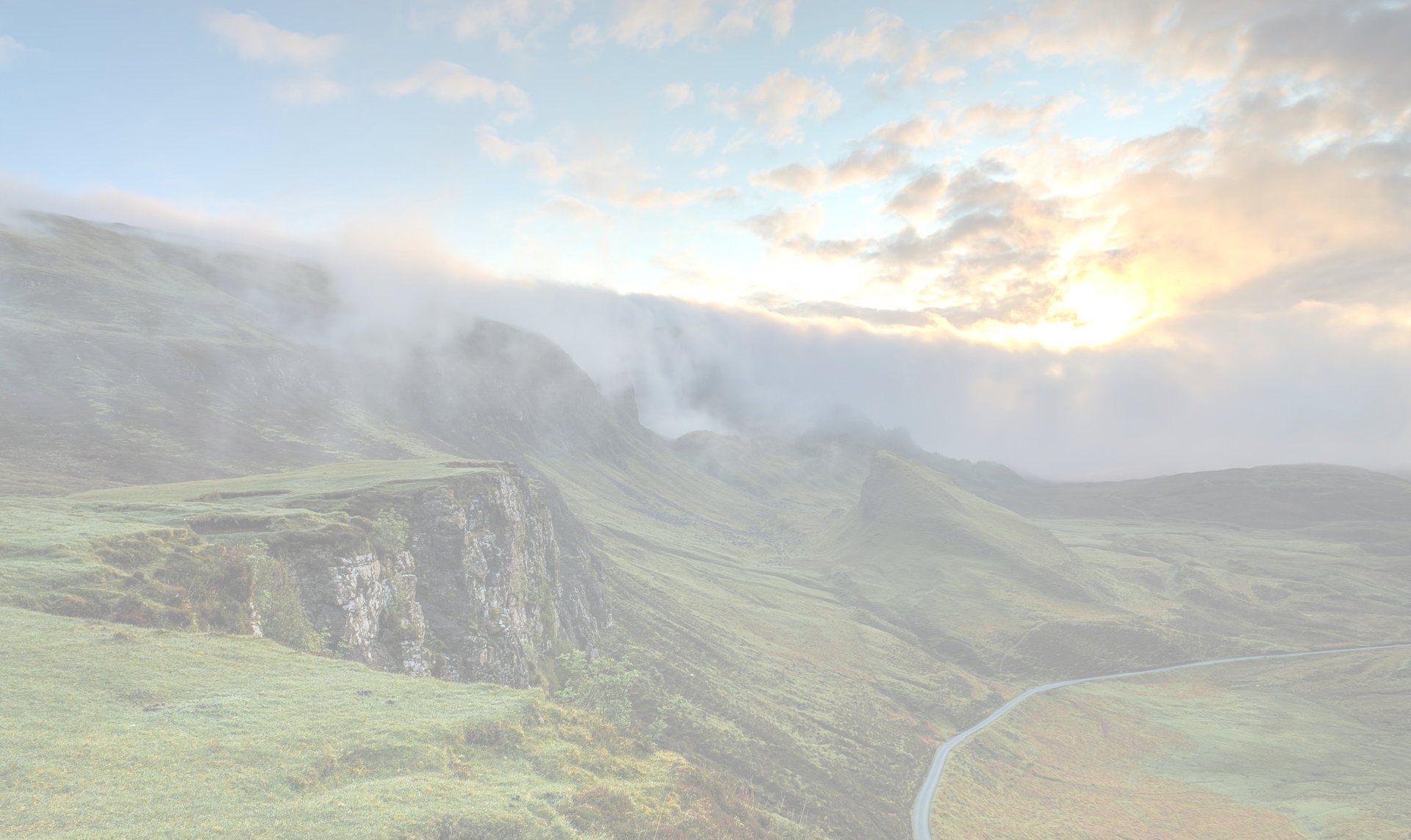 foggy mountain summit