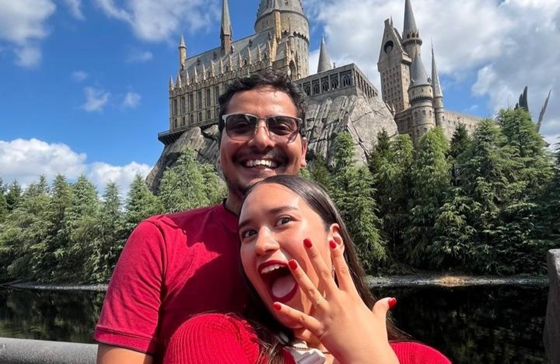 couple wearing silver-colored rings