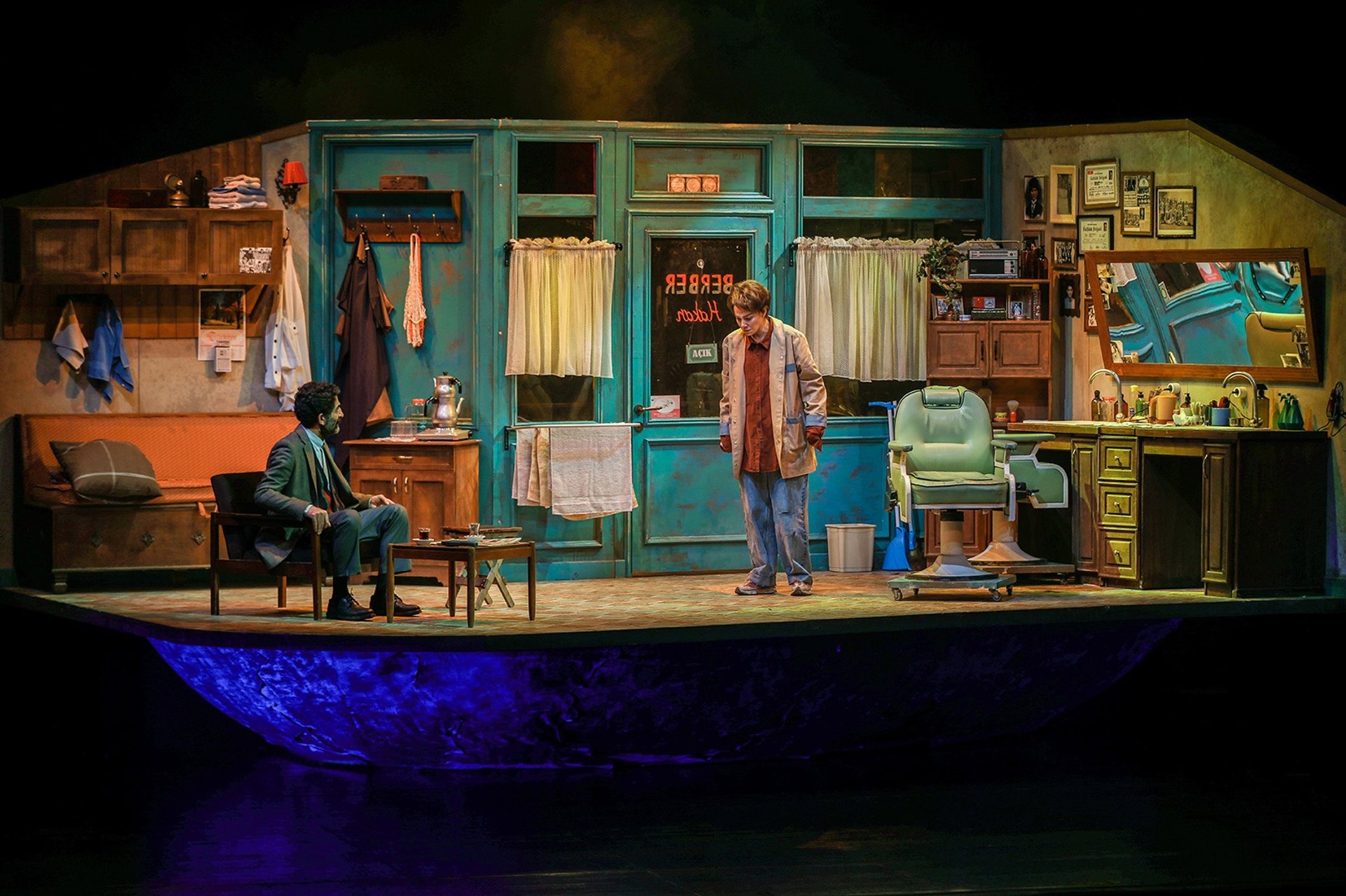 black blue and yellow textile