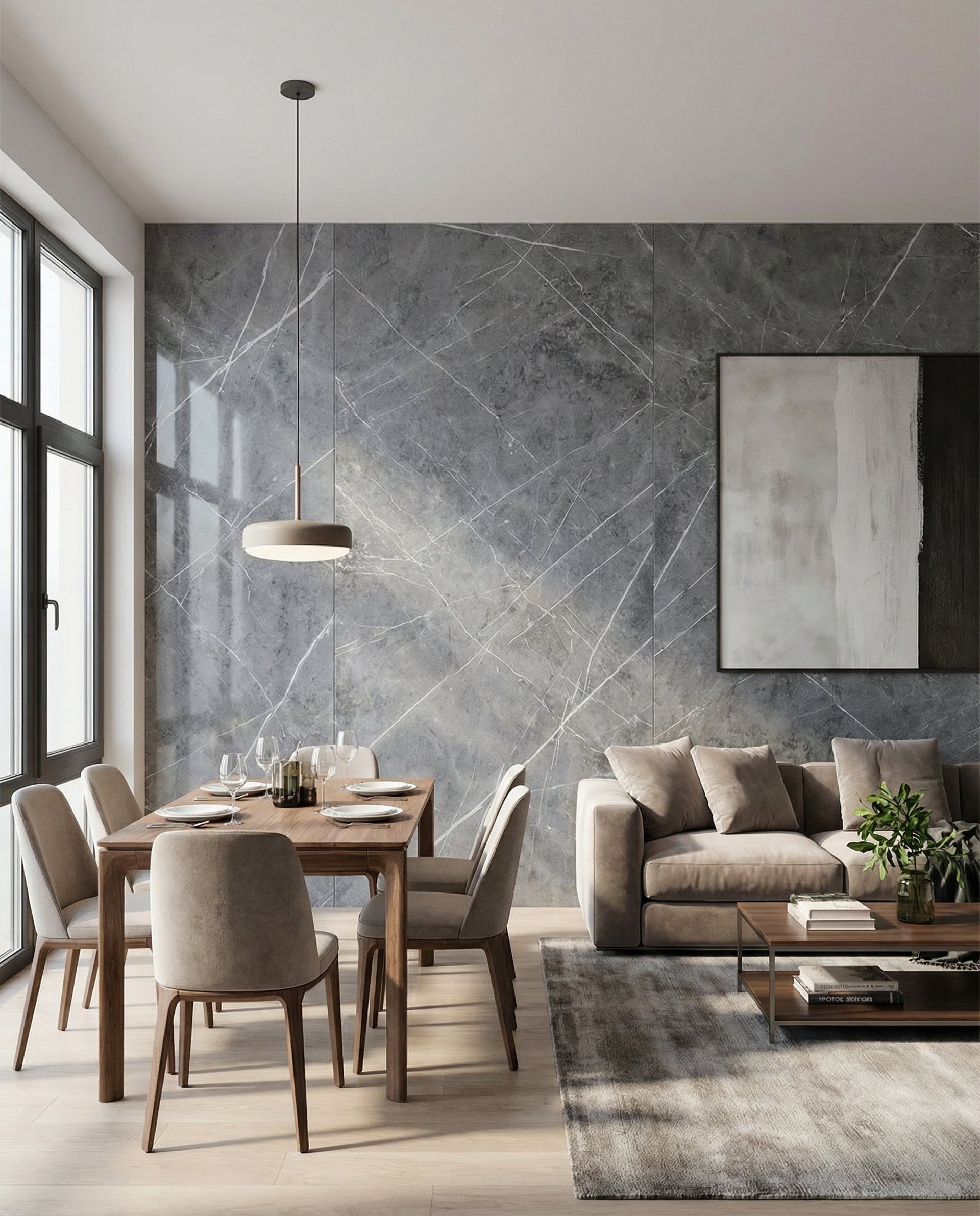 an abstract photo of a curved building with a blue sky in the background