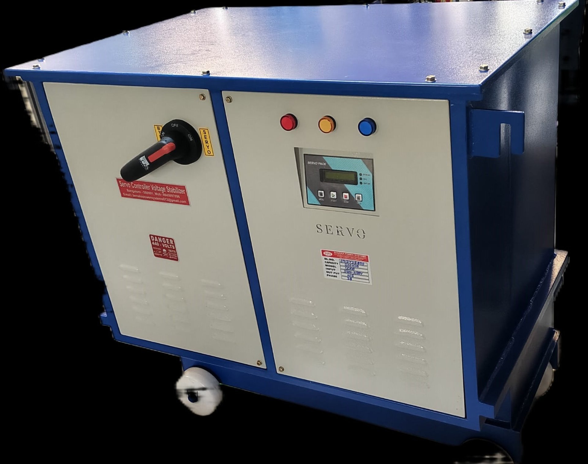 white electric power generator