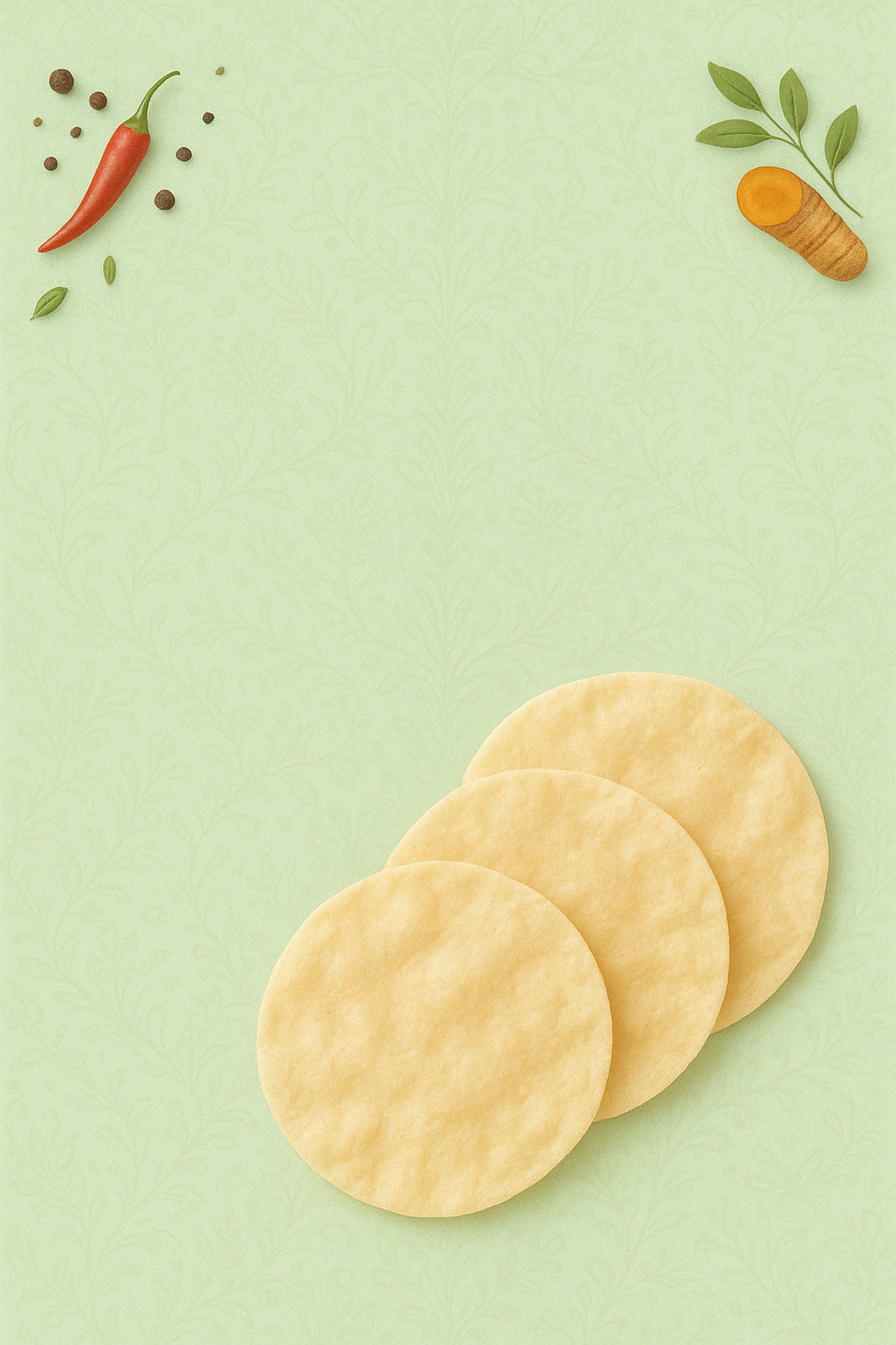 appalam, papad