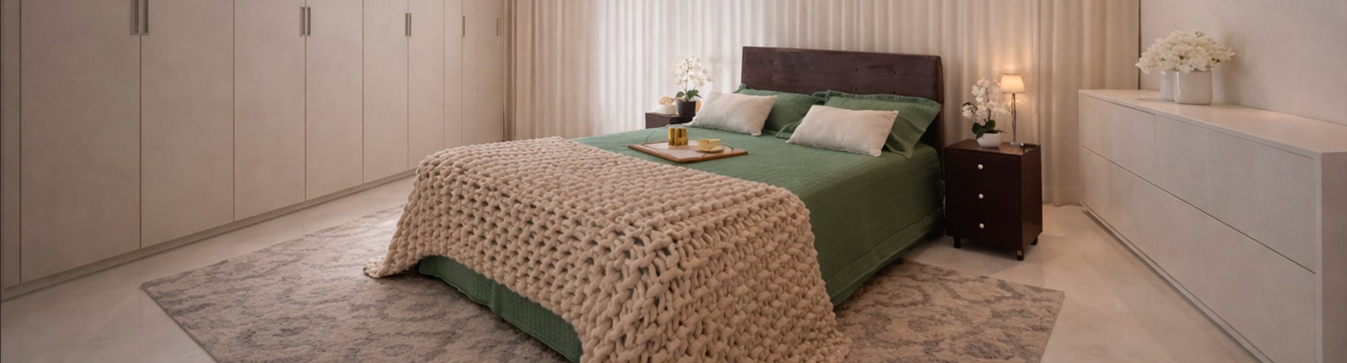 person wearing grey knit sweater