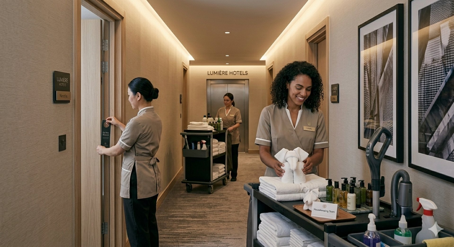 a group of people at a food stand