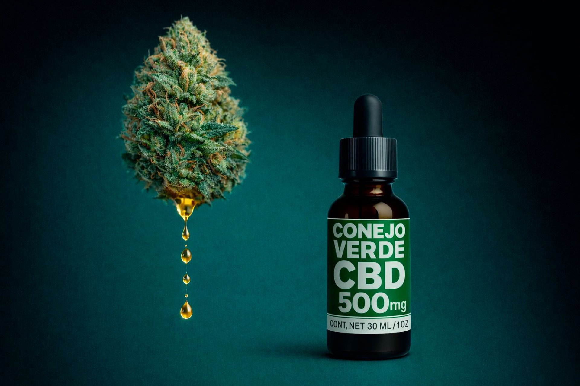 Aceite de CBD natural en México Conejo Verde 