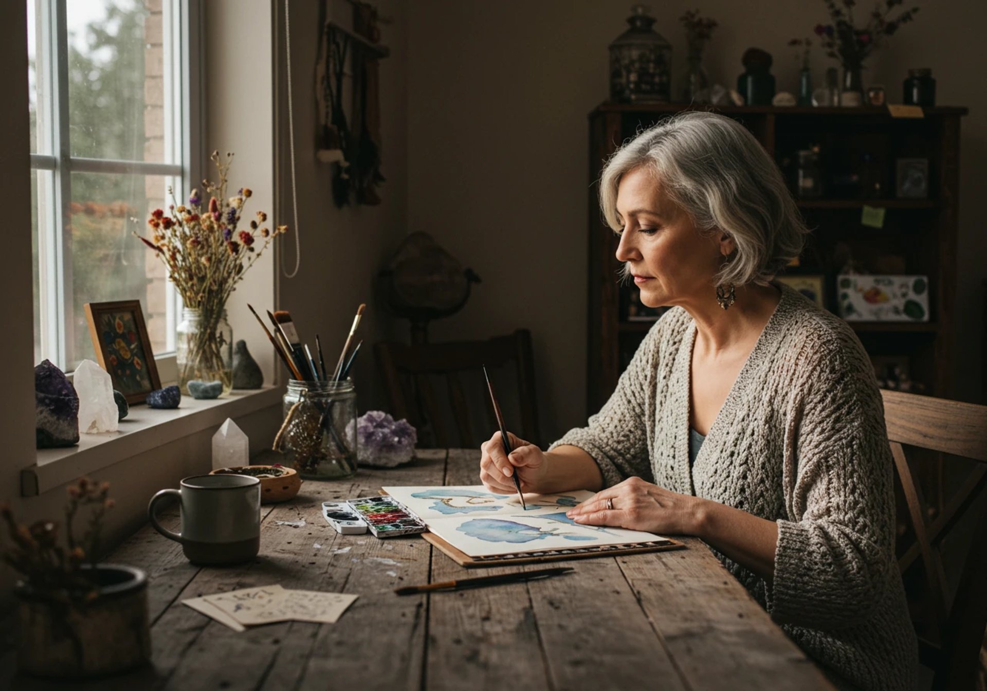 Pyhä feminiinisyys arjessa, maalaten| © Muse Within 2025