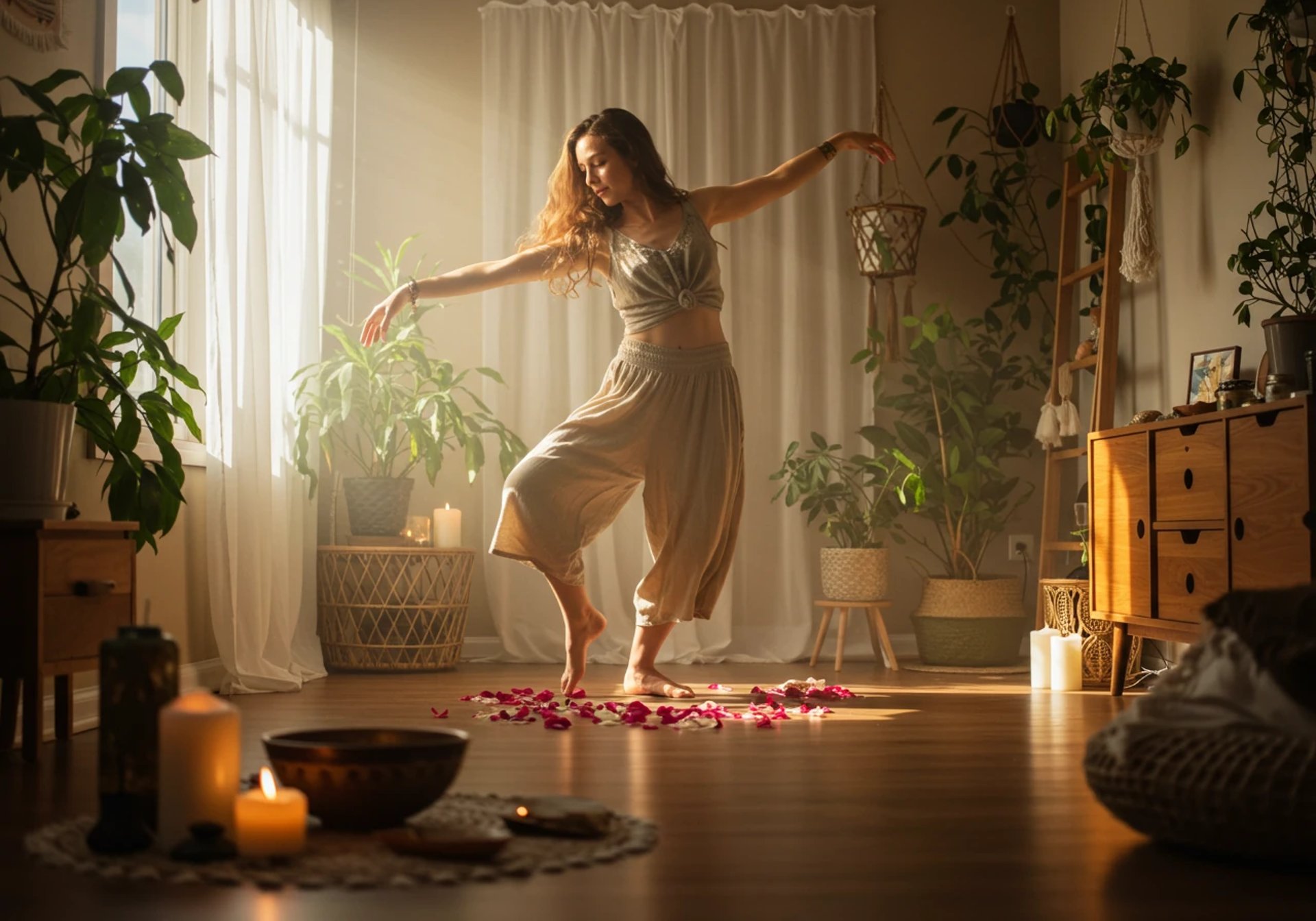 Pyhä feminiinisyys arjessa, tanssien | © Muse Within 2025