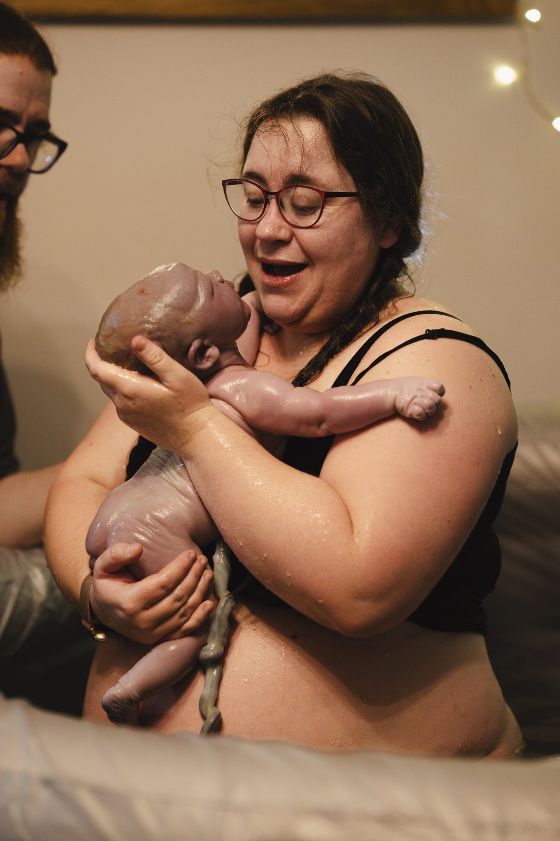 Art of Birth first moments on mother's arms