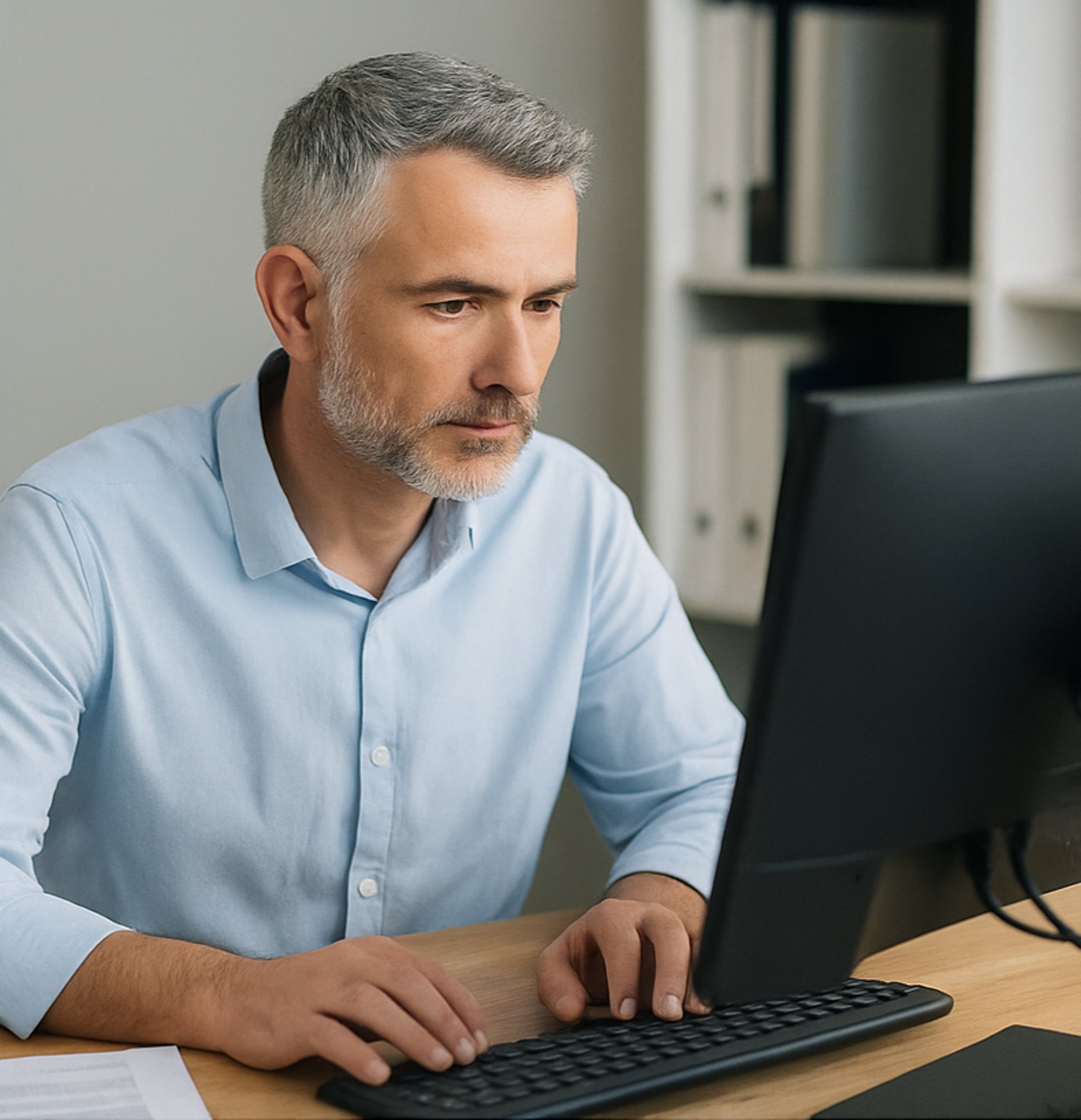 an abstract photo of a curved building with a blue sky in the background