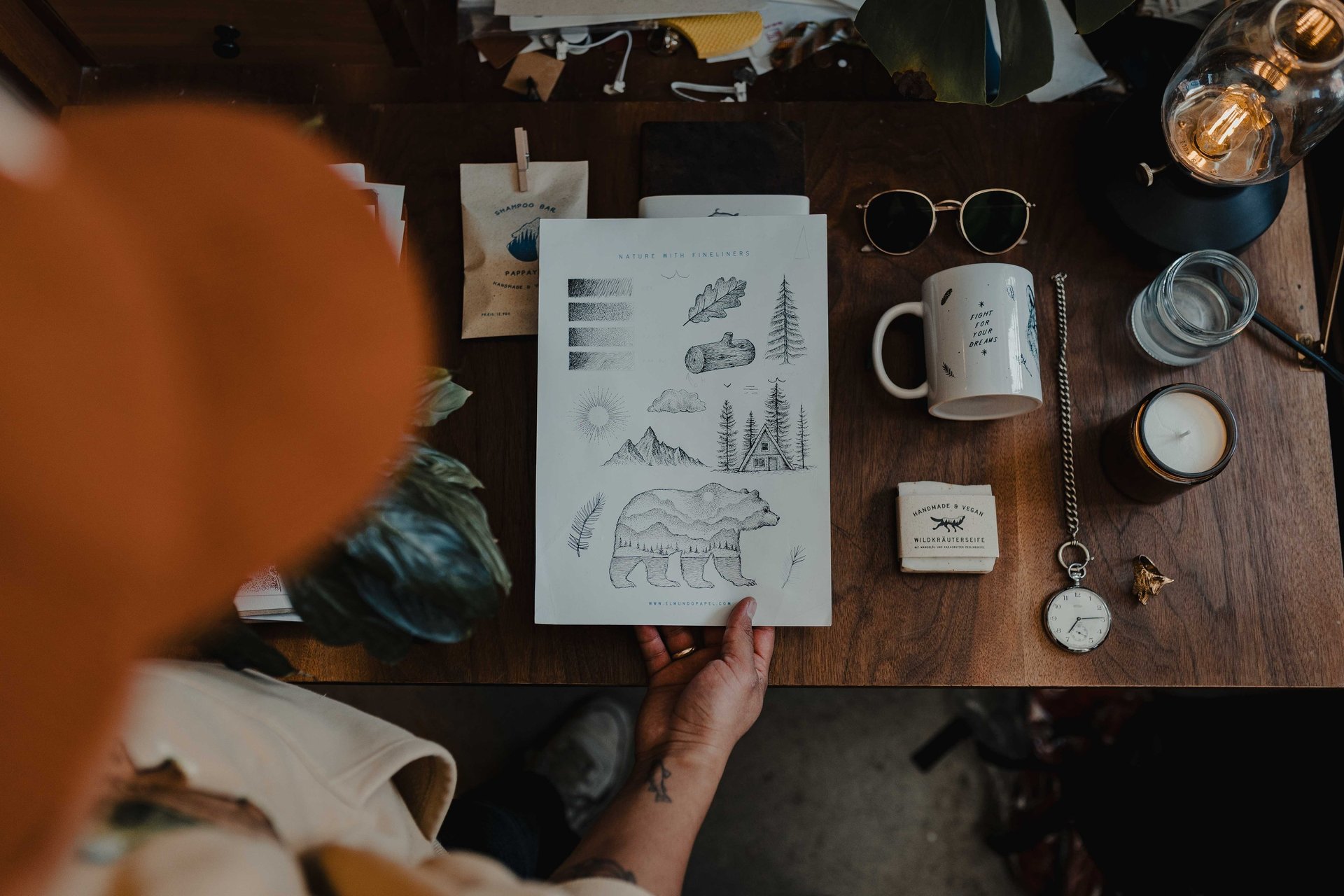 an abstract photo of a curved building with a blue sky in the background