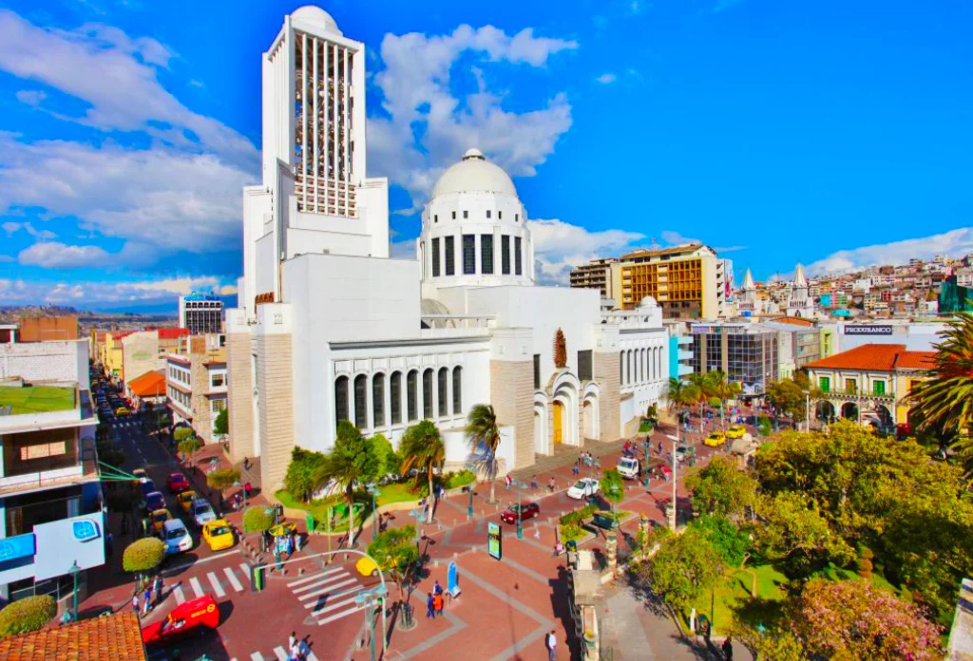 Vista aérea de la ciudad de Ambato