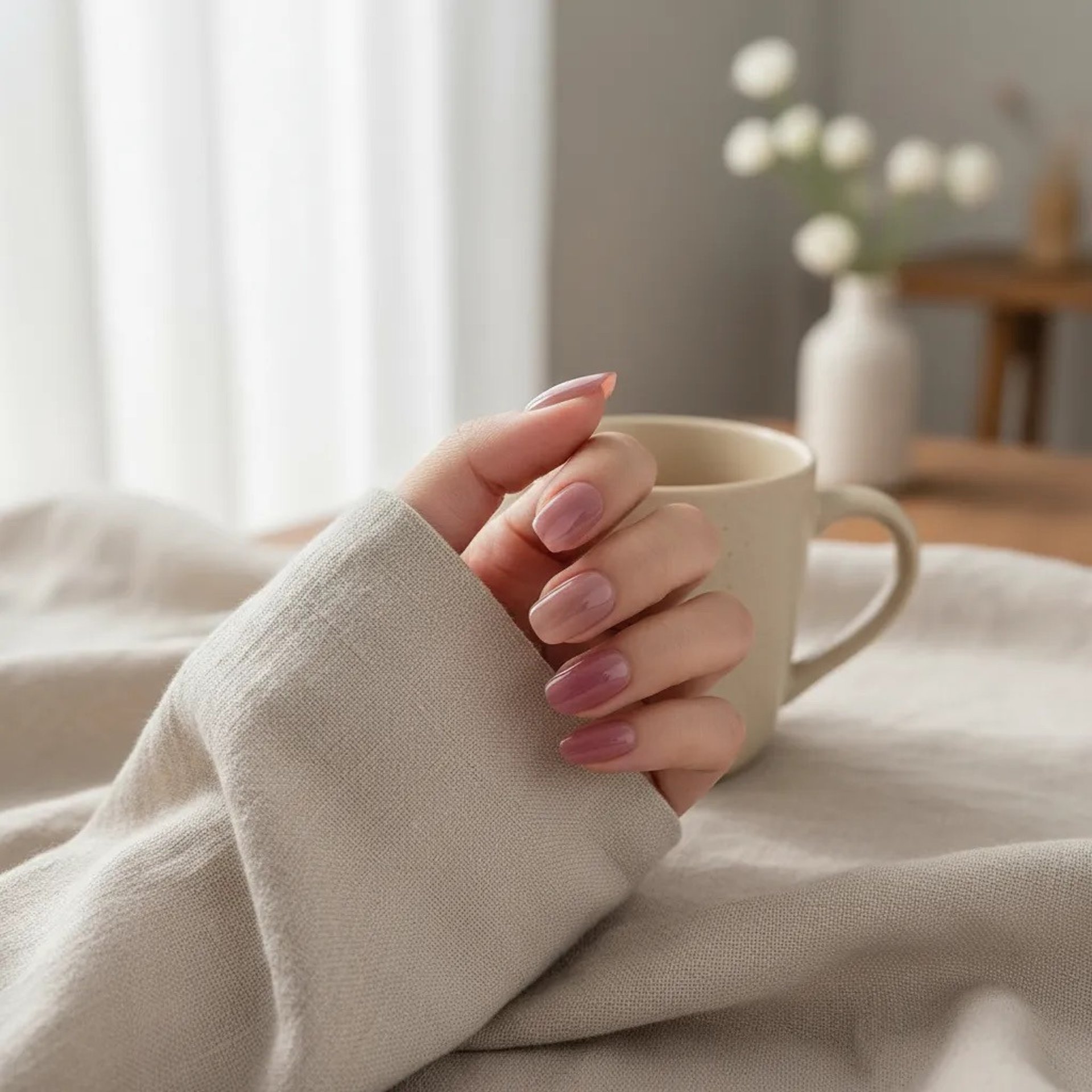 persons left hand on white textile