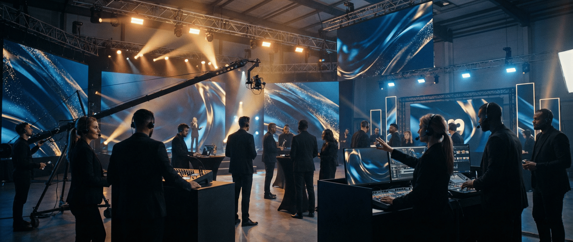 digital marketing artwork on brown wooden surface