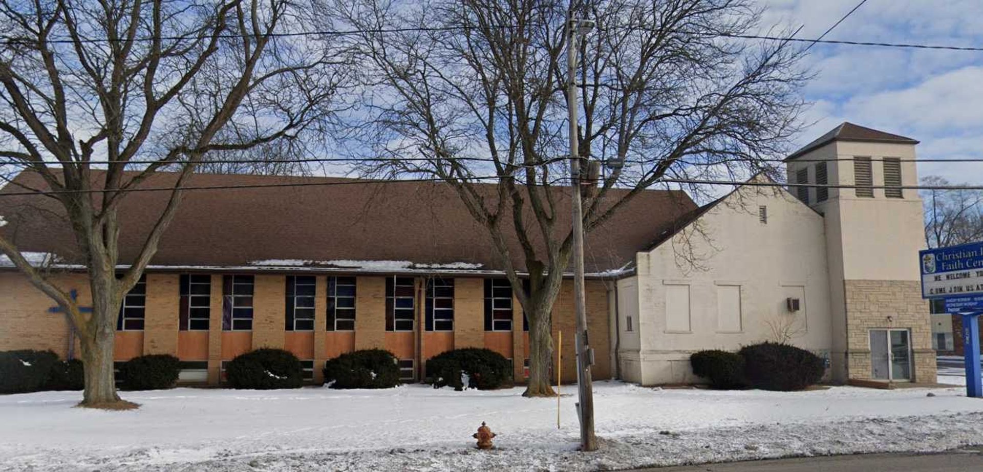 a group of wooden poles