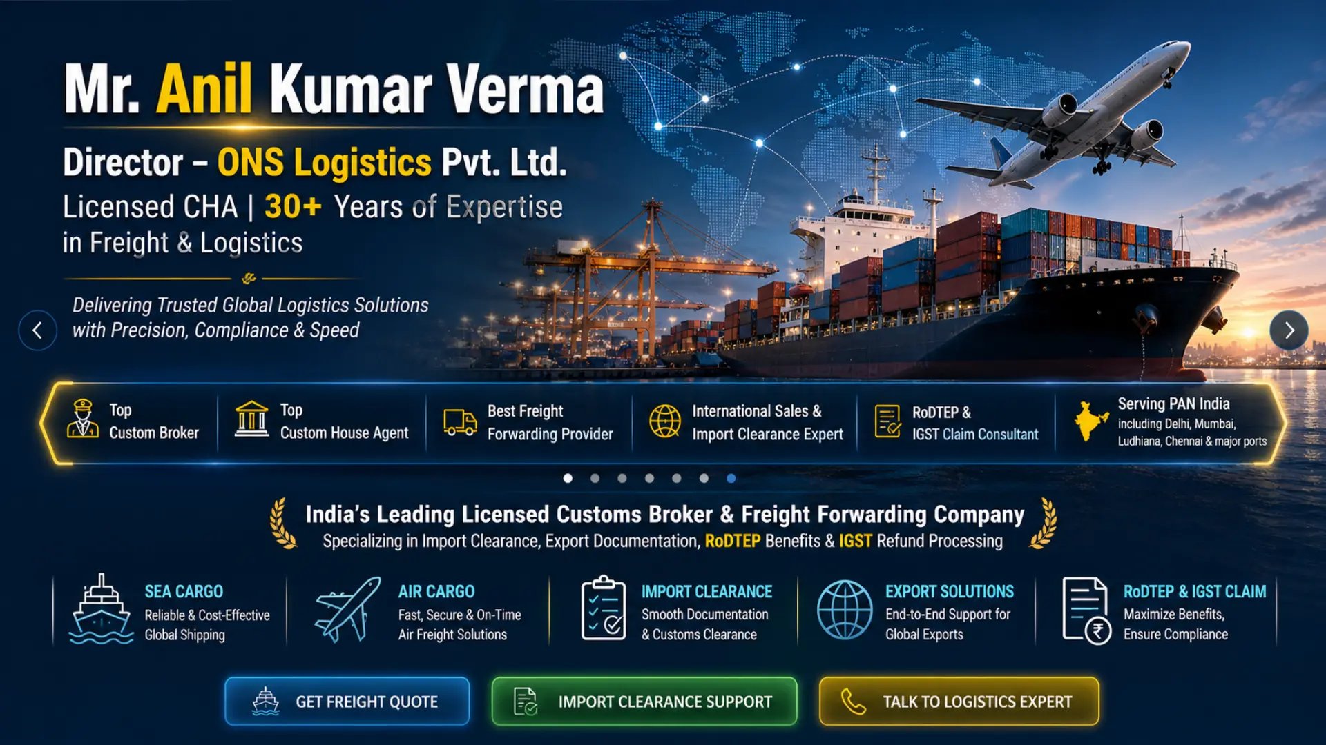 ONS Freight Top Custom Broker