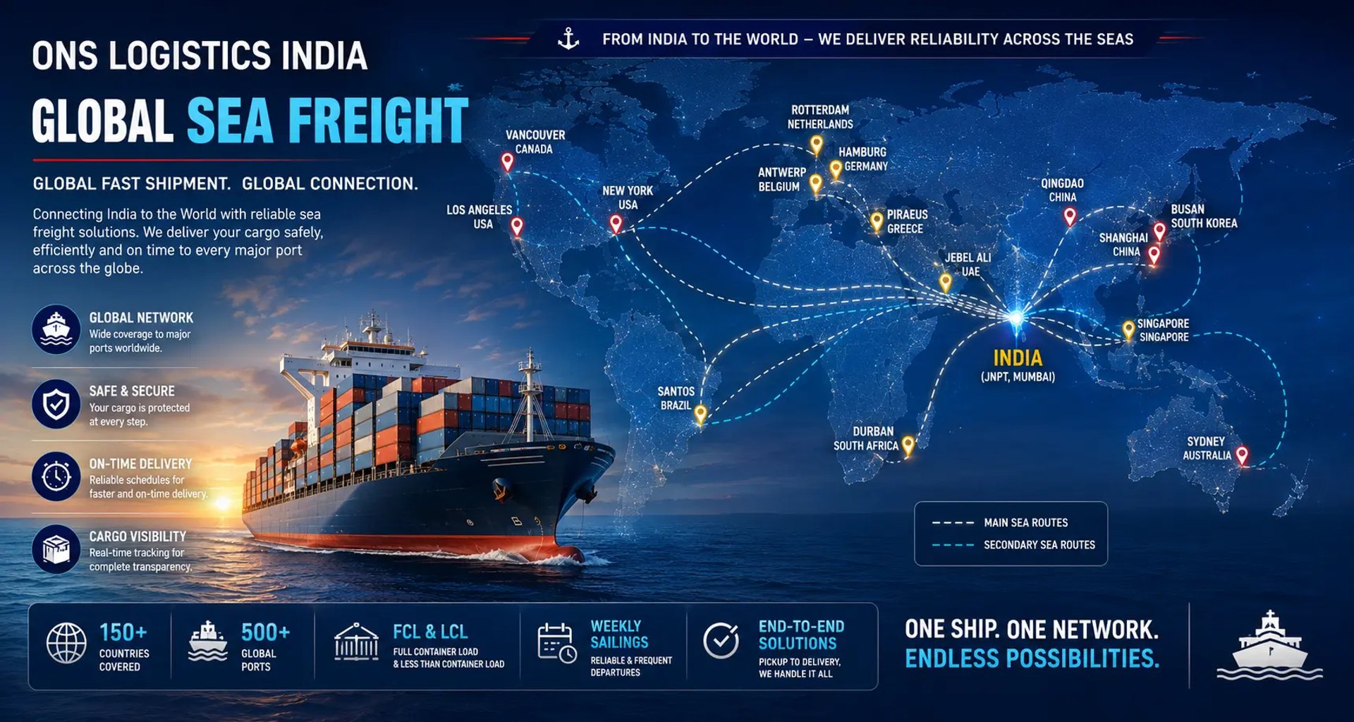 Global Shipping Worldwide with ONS Logistics
