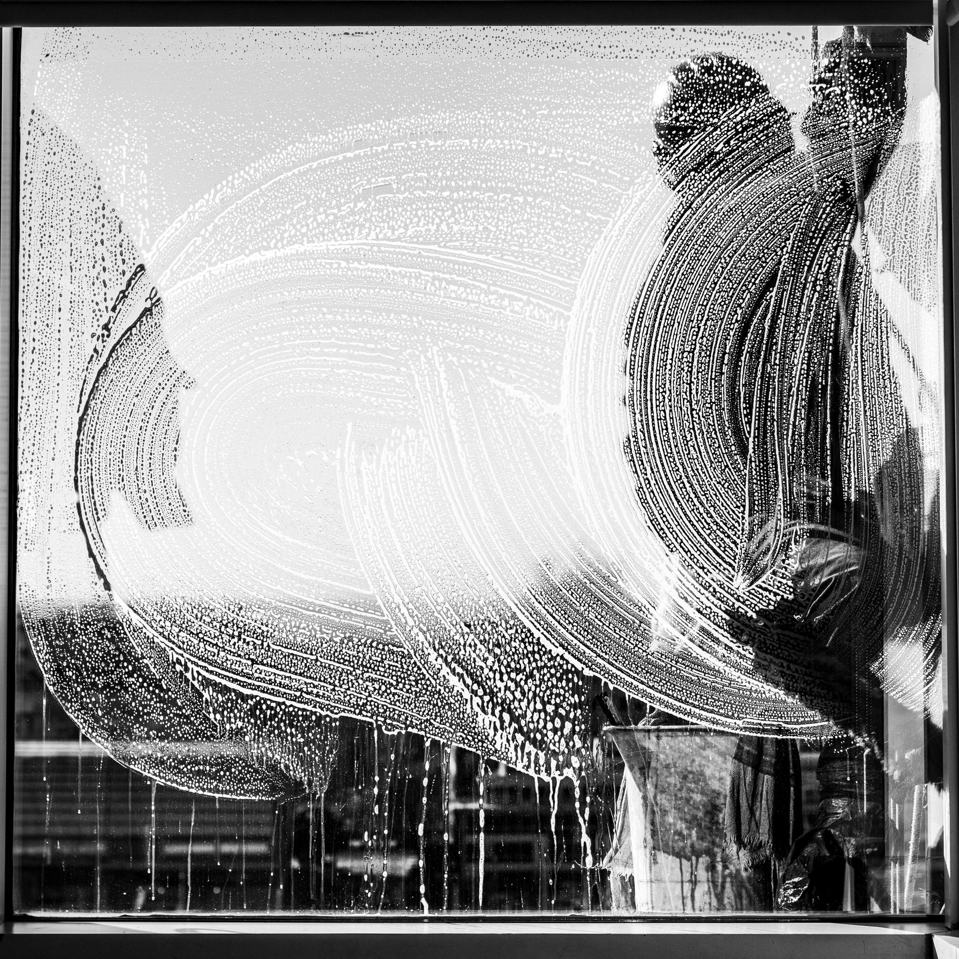 white round table near white wall