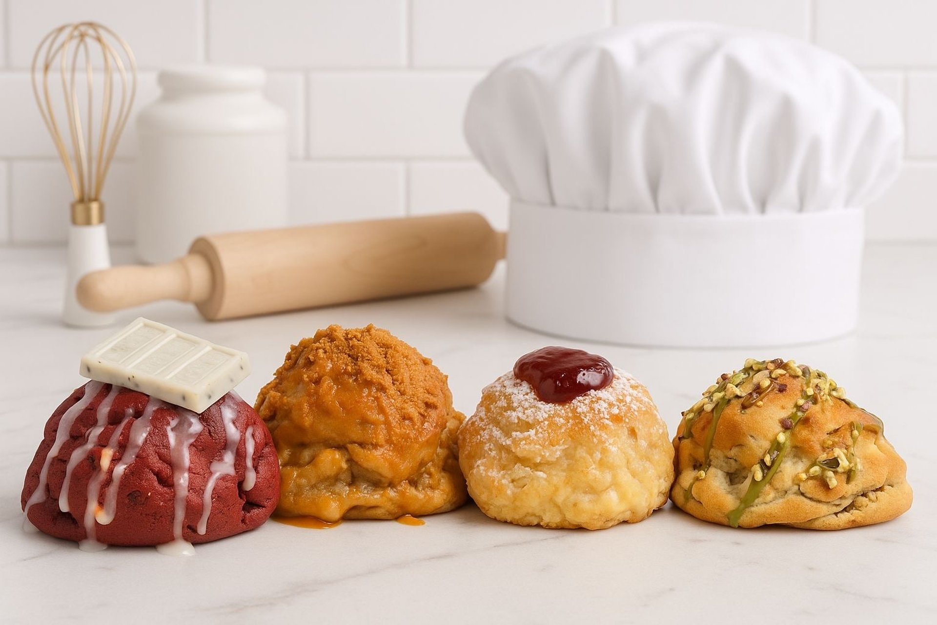 an abstract photo of a curved building with a blue sky in the background