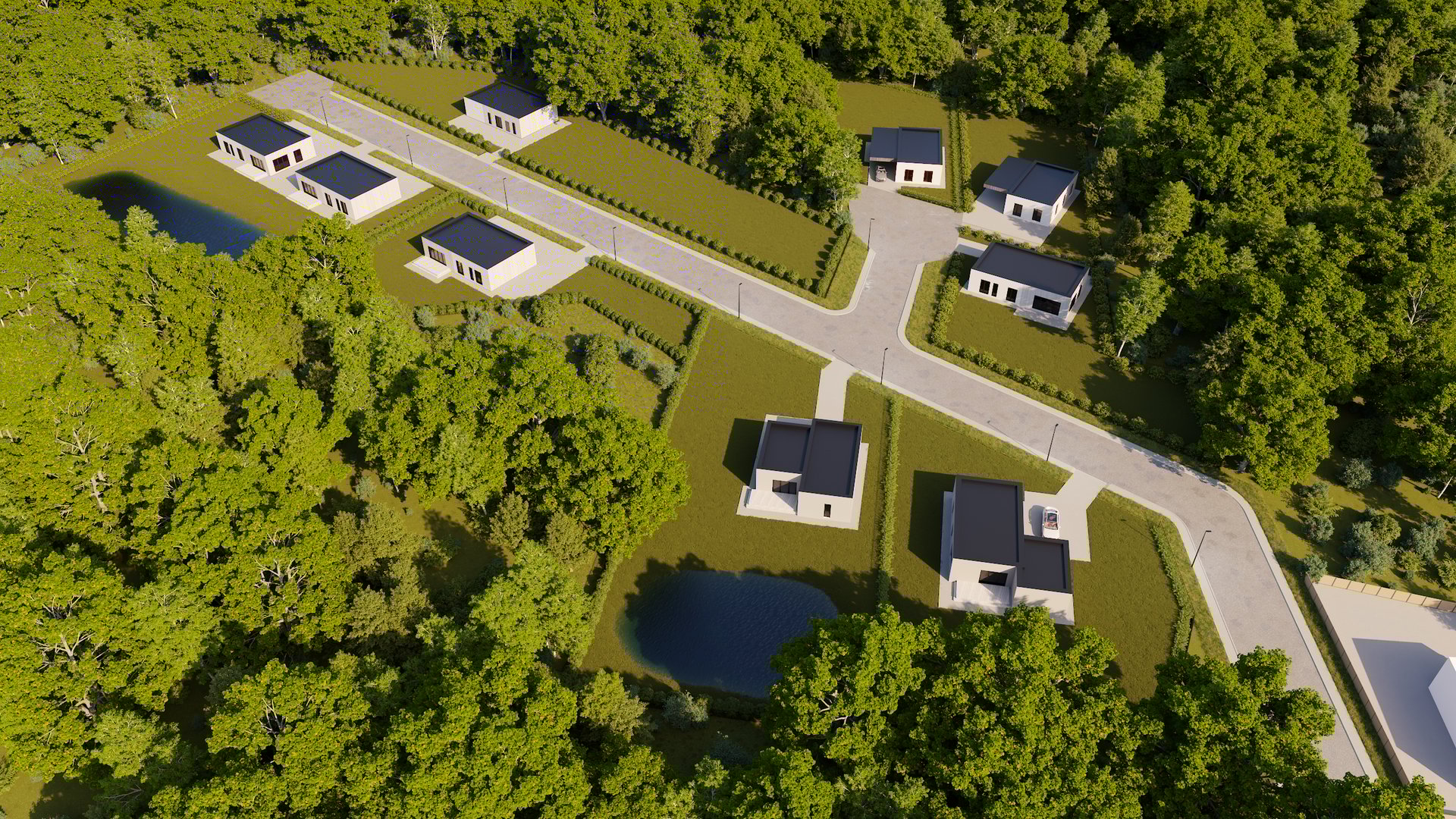 an abstract photo of a curved building with a blue sky in the background