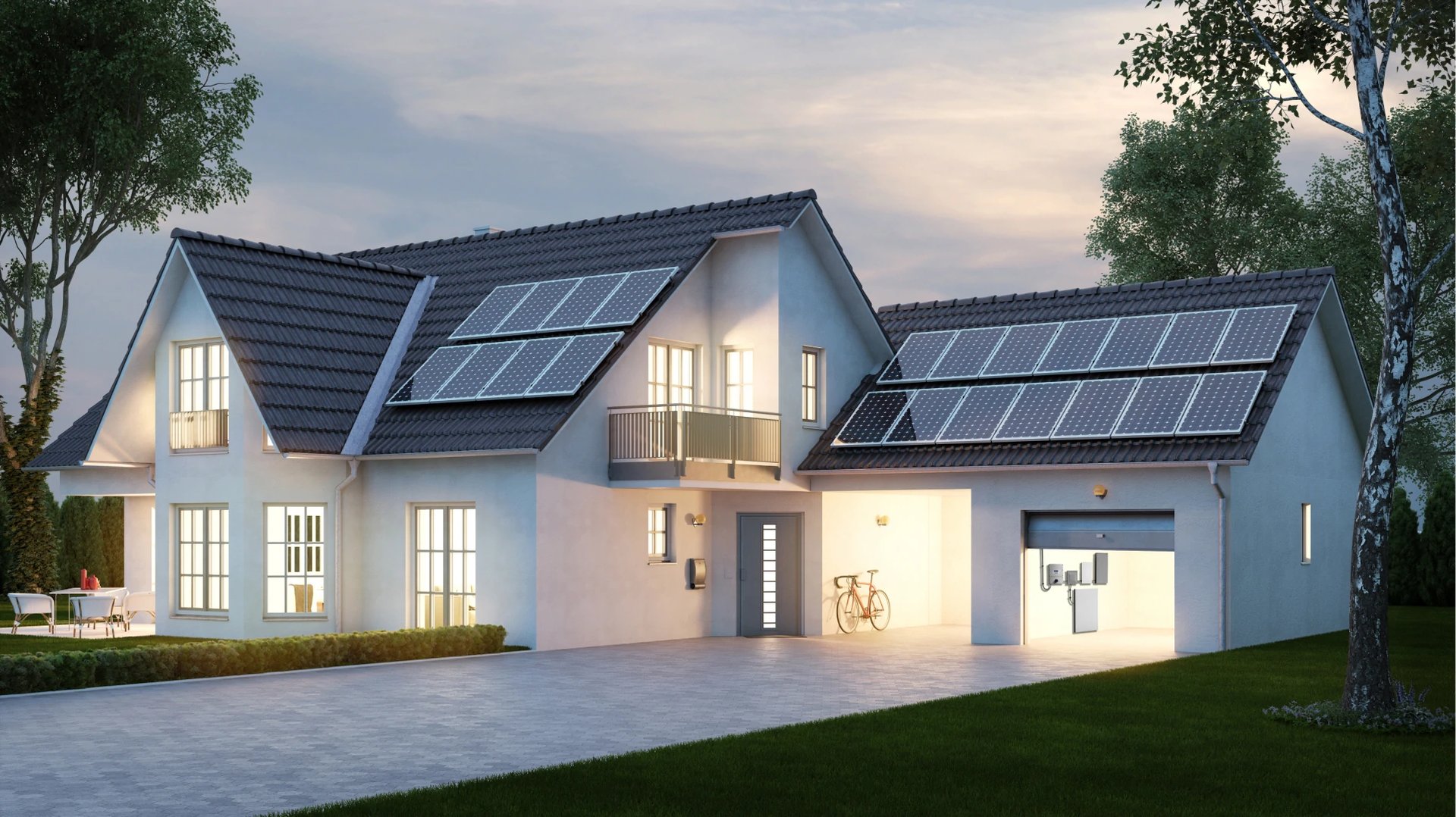 gray concrete house