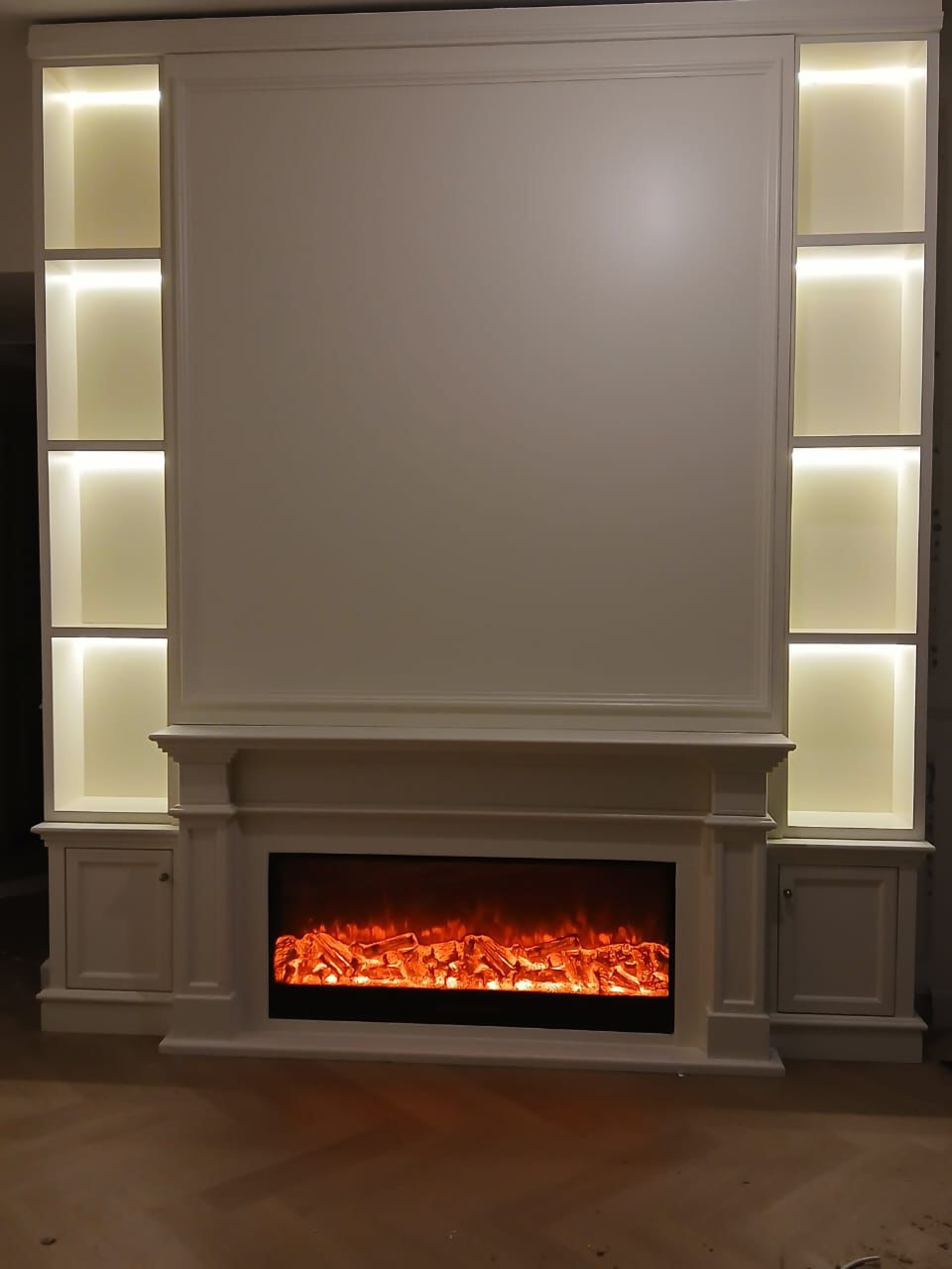 an abstract photo of a curved building with a blue sky in the background