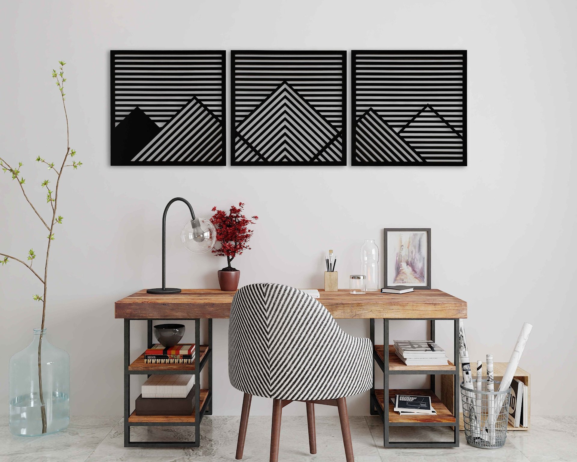 black and white bed linen