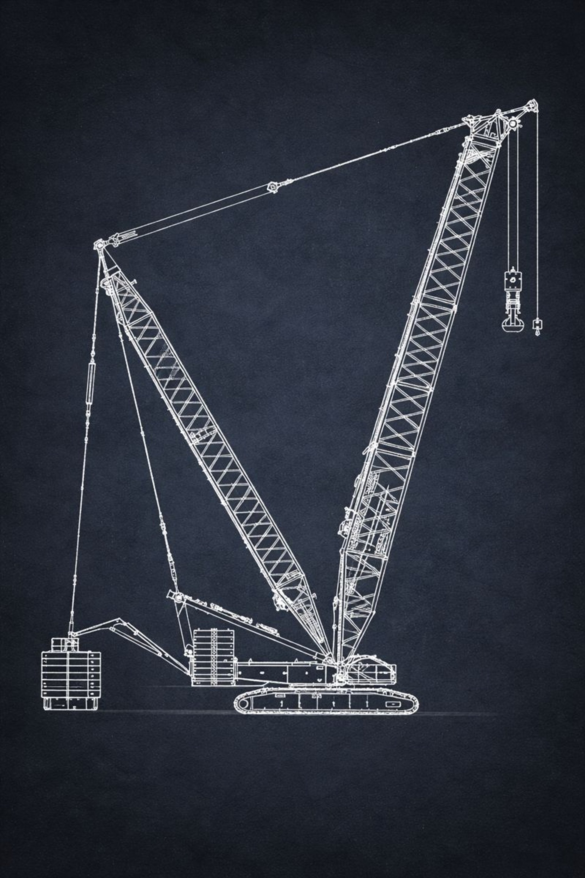 black metal crane tower under blue sky