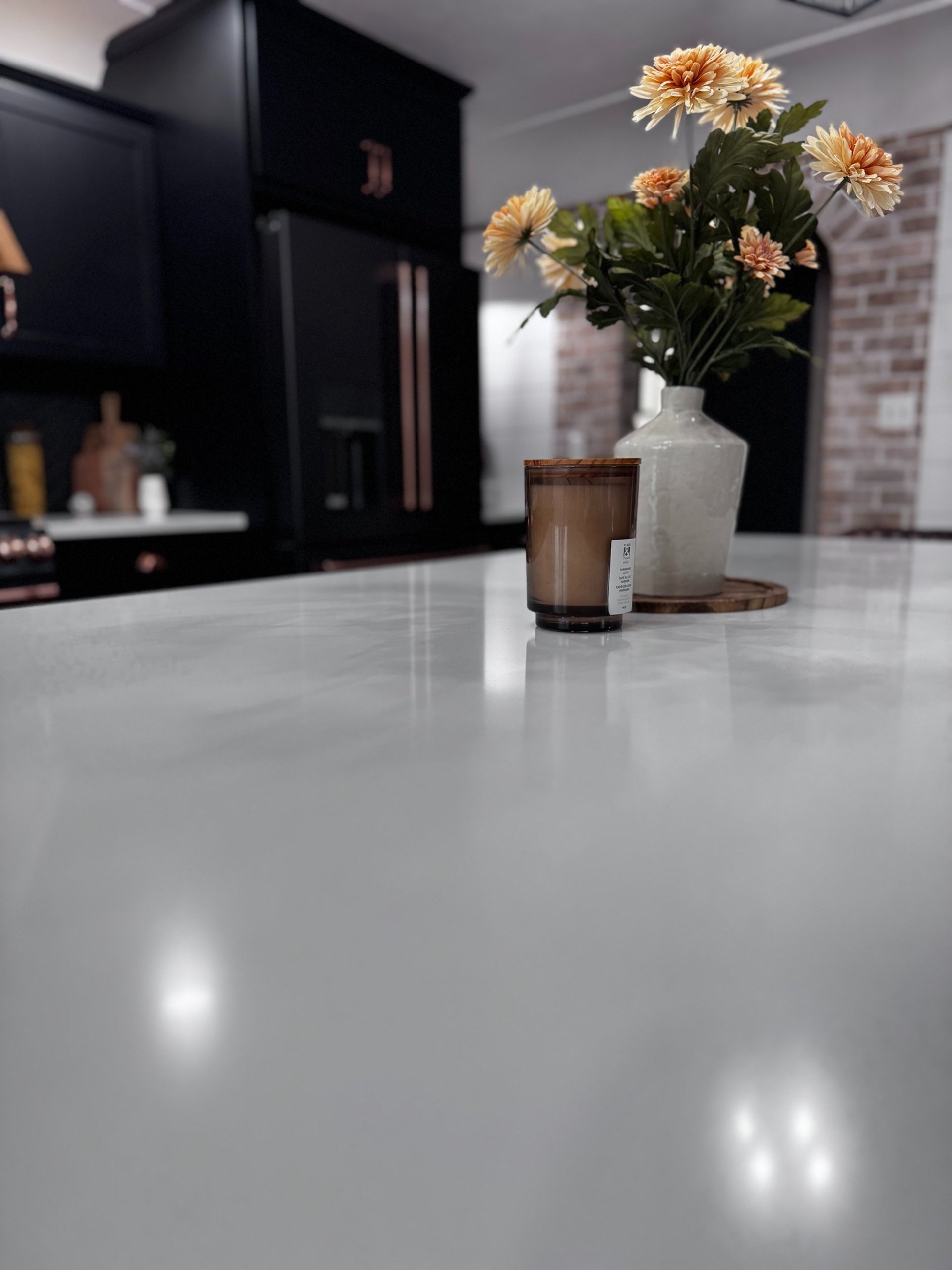 black and brown leather padded tub sofa