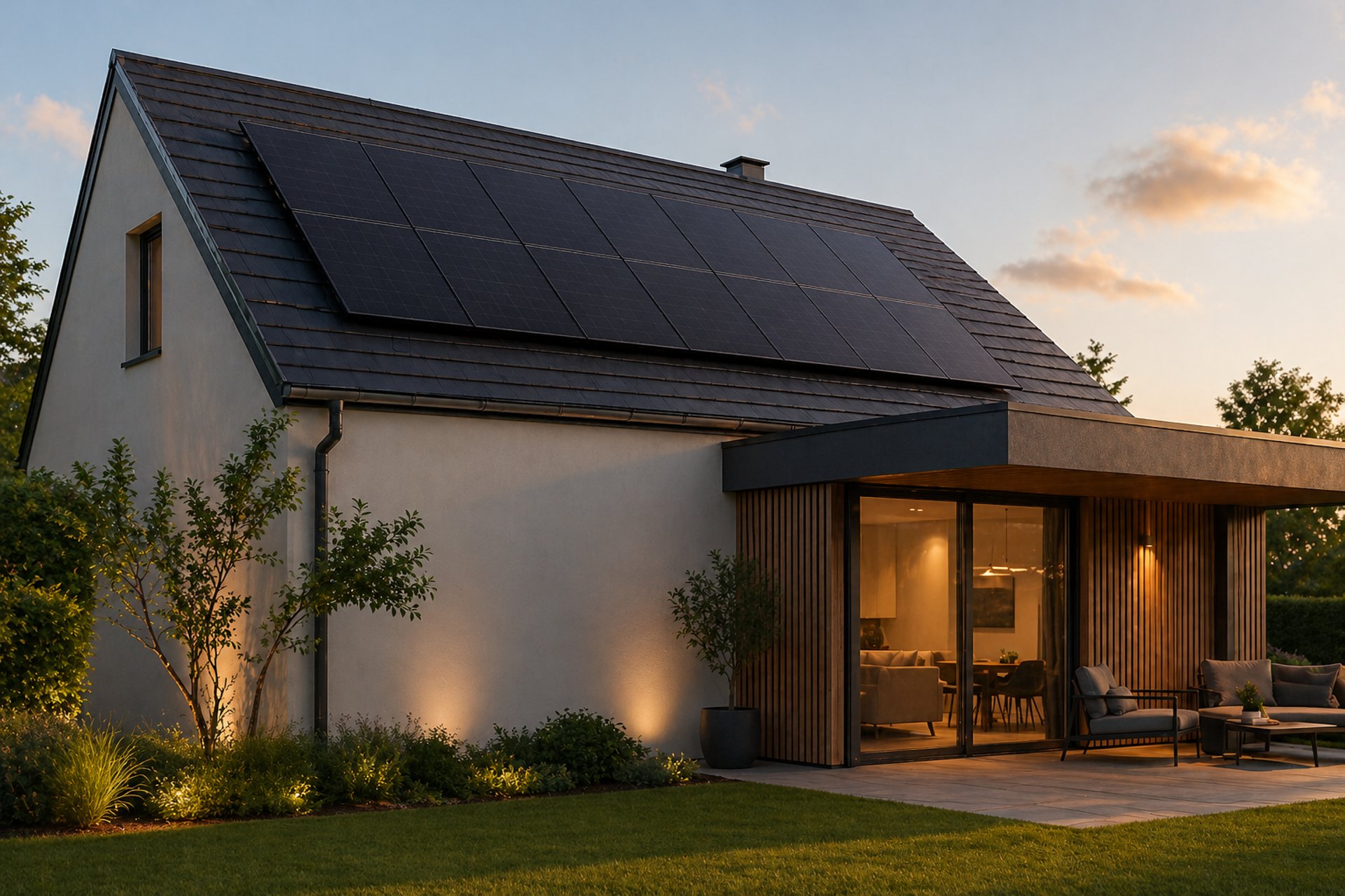 an abstract photo of a curved building with a blue sky in the background
