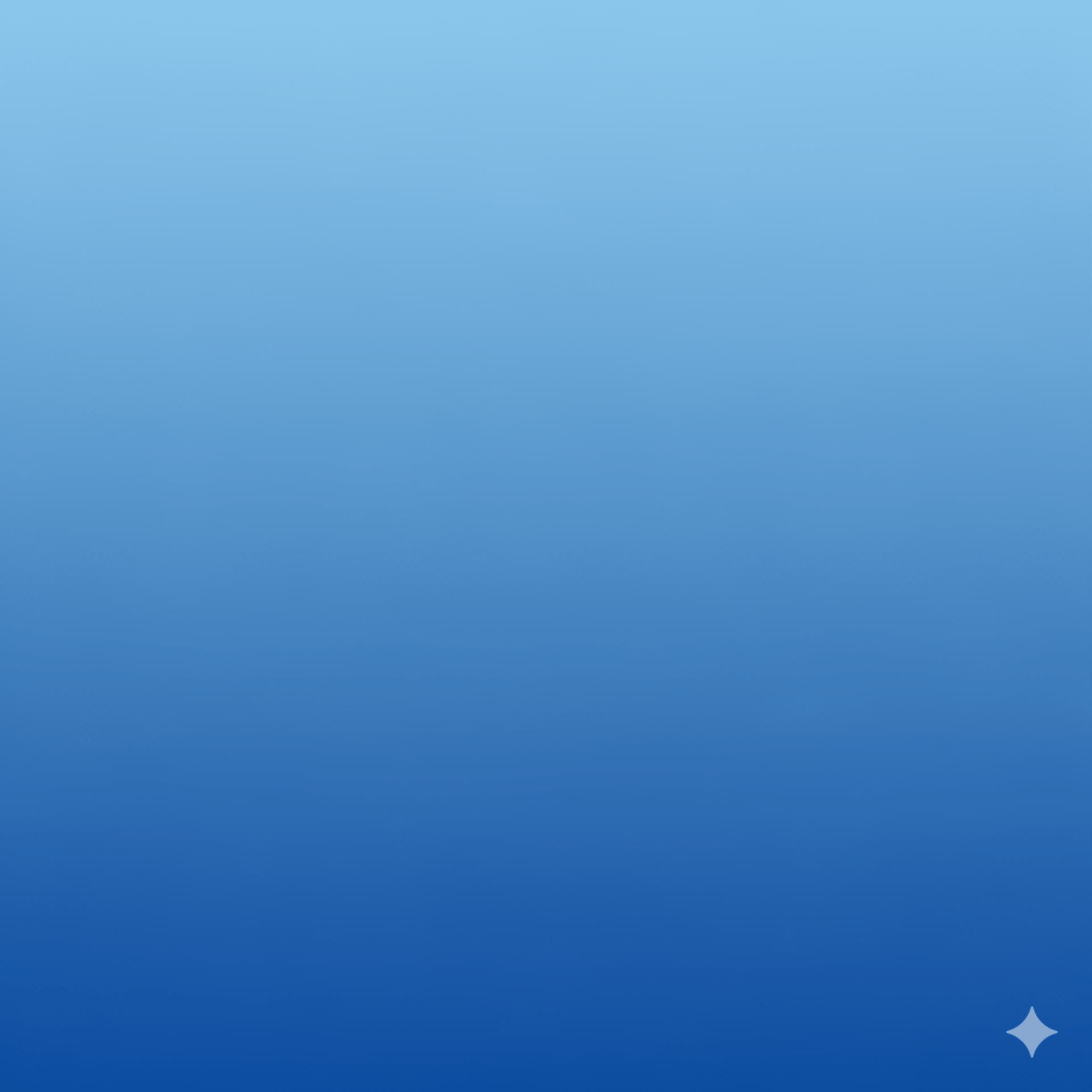 a blue button with a white envelope on it