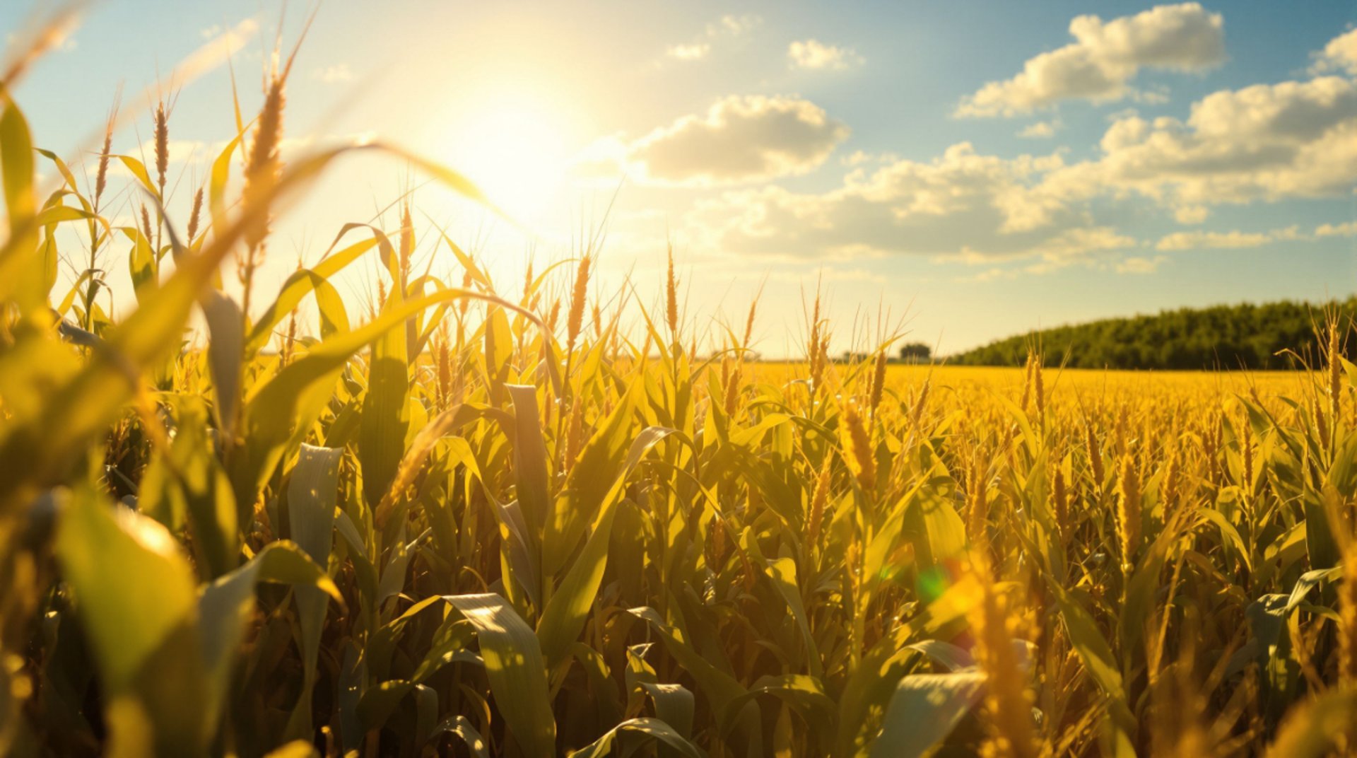 a snowy field with trees and a clock tower in the distance