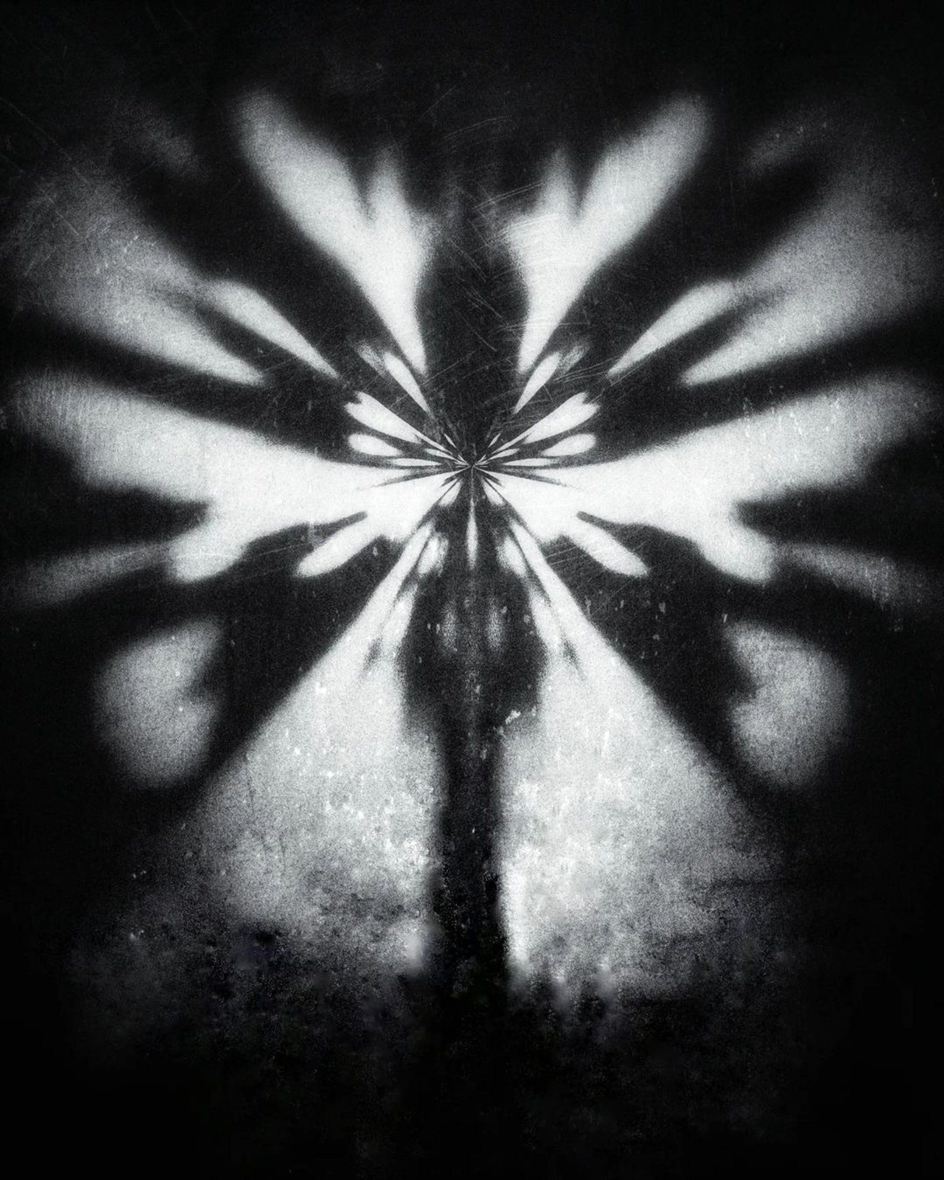 black and gray abstract illustration