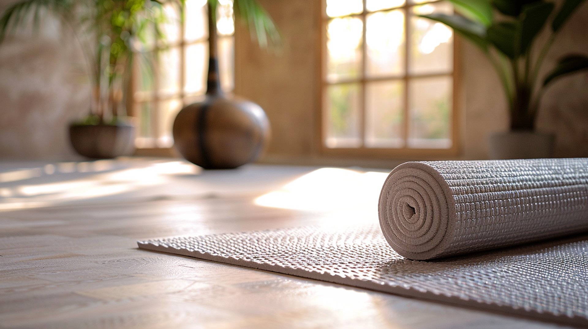 an abstract photo of a curved building with a blue sky in the background